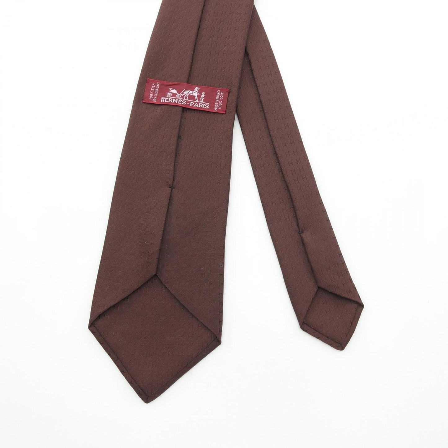 Hermes Herms H-Pattern Silk Tie For Men