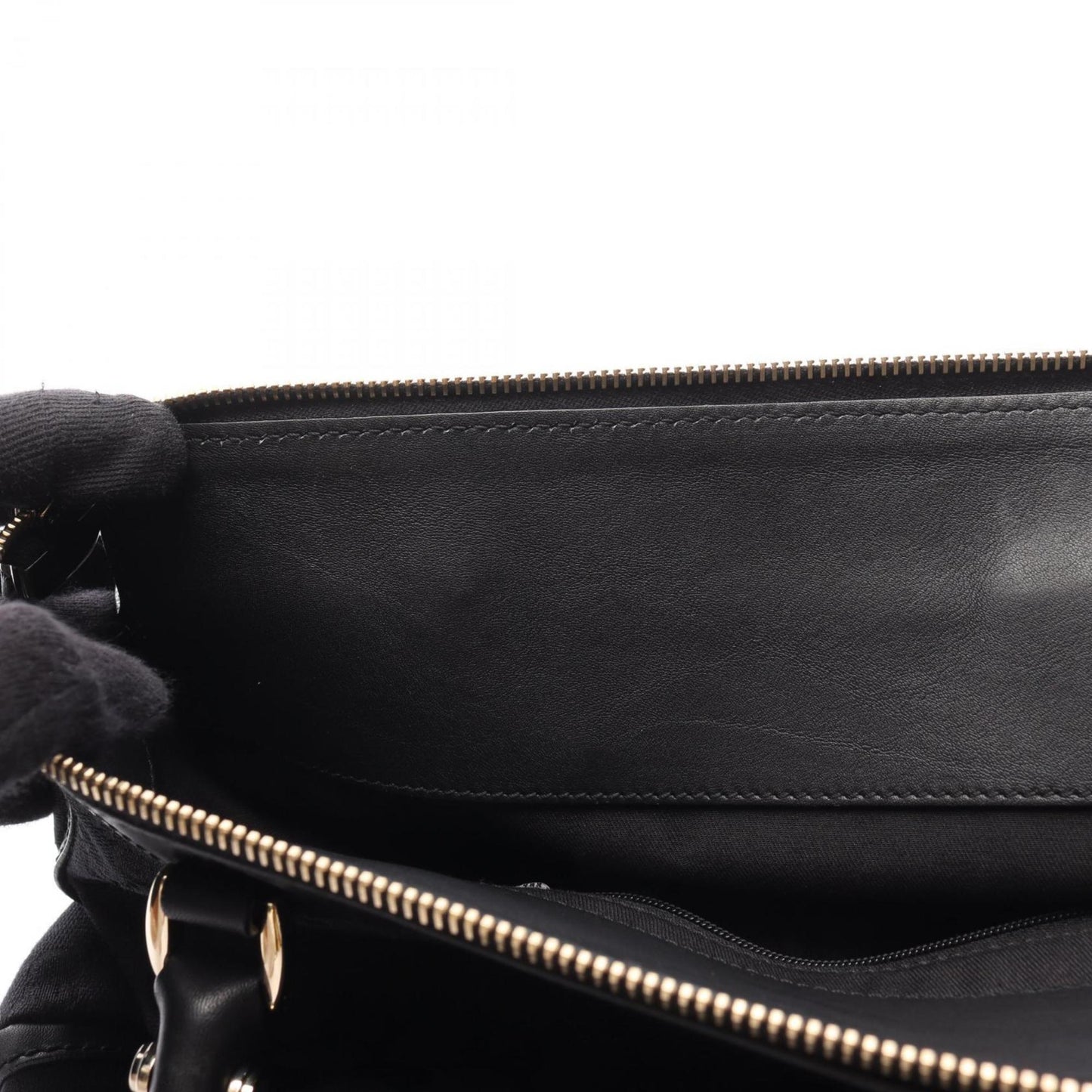 Gucci Gg Canvas Shoulder Bag Leather