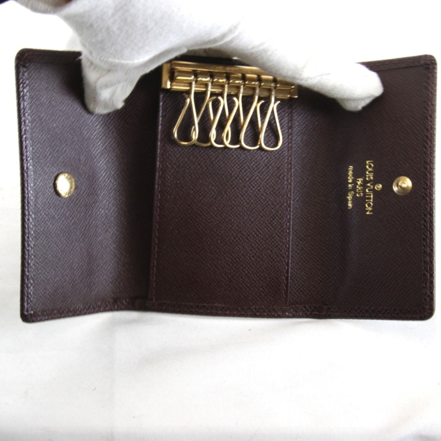 Louis Vuitton Louis Vuitton Multicle 6 Key Case Taiga Brown
