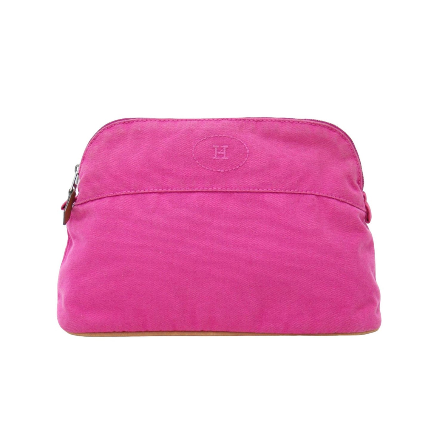 Hermes Bolide Pouch Mm Canvas Cotton Pink