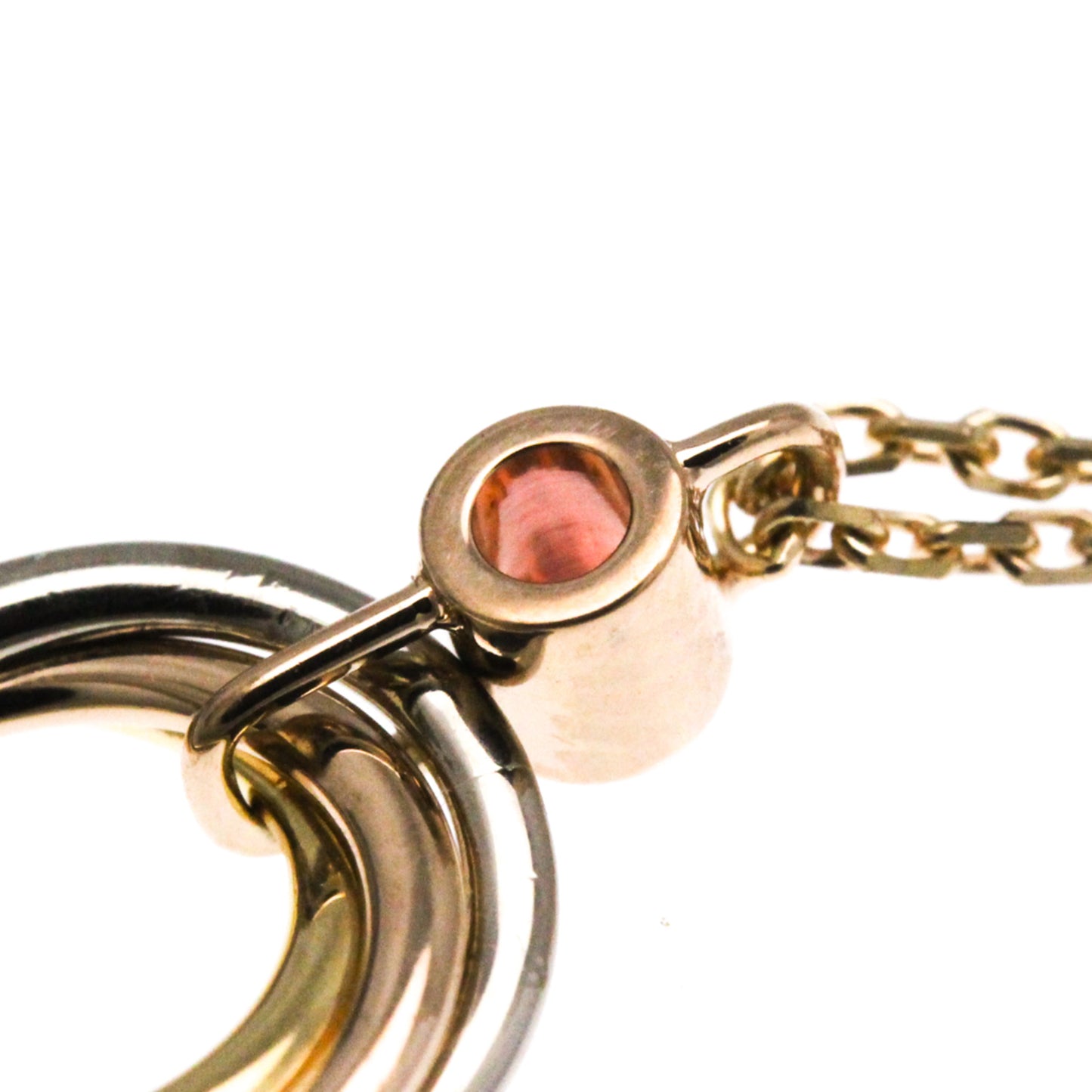 Cartier Baby Trinity Necklace 1P Pink Sapphire Pink Gold (18K)