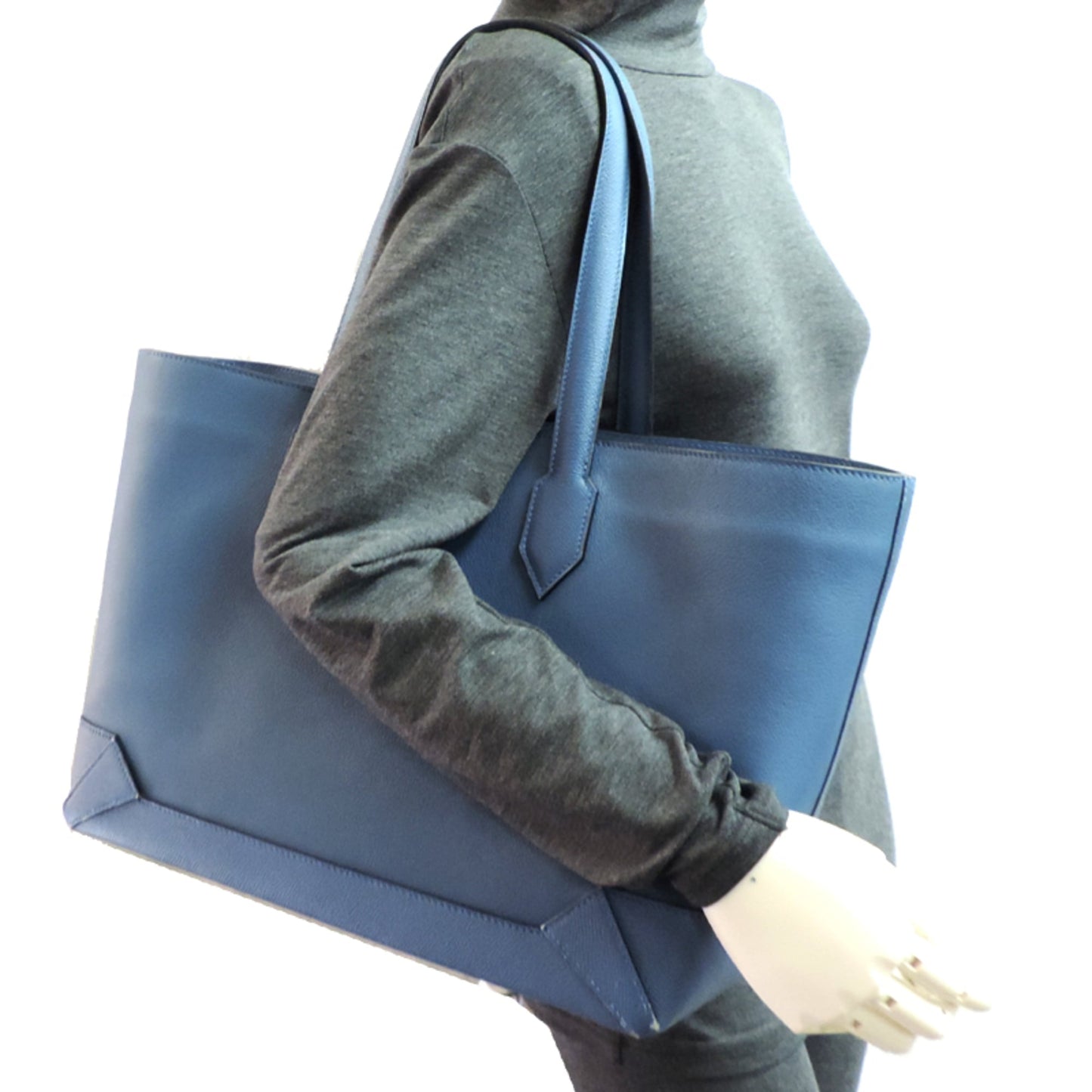 Leather Hermes Tote Bag Epsom