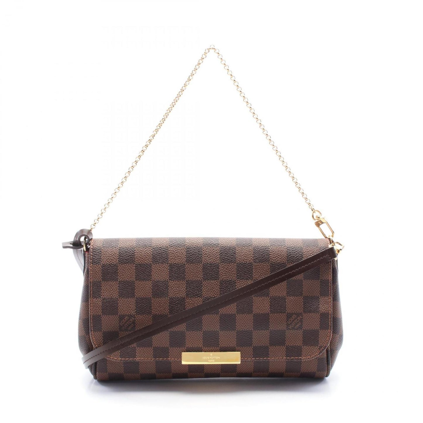 Louis Vuitton Favorite Mm Handbag Coated Canvas Leather Damier