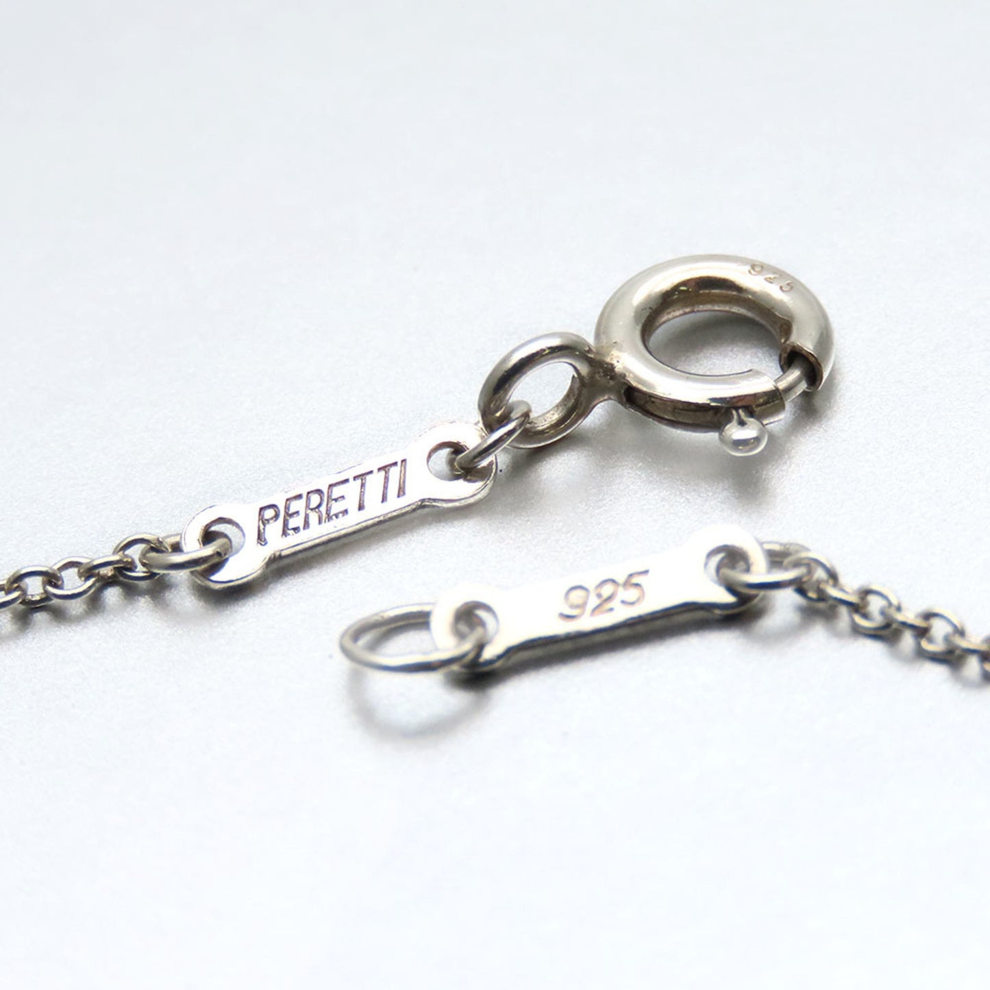 Tiffany Necklace Curved Heart Silver 925 Approx. 4.3G Elsa Peretti