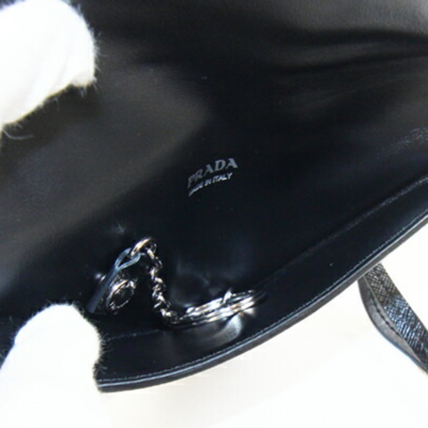 Prada Pouch 1Tl445 Black Leather