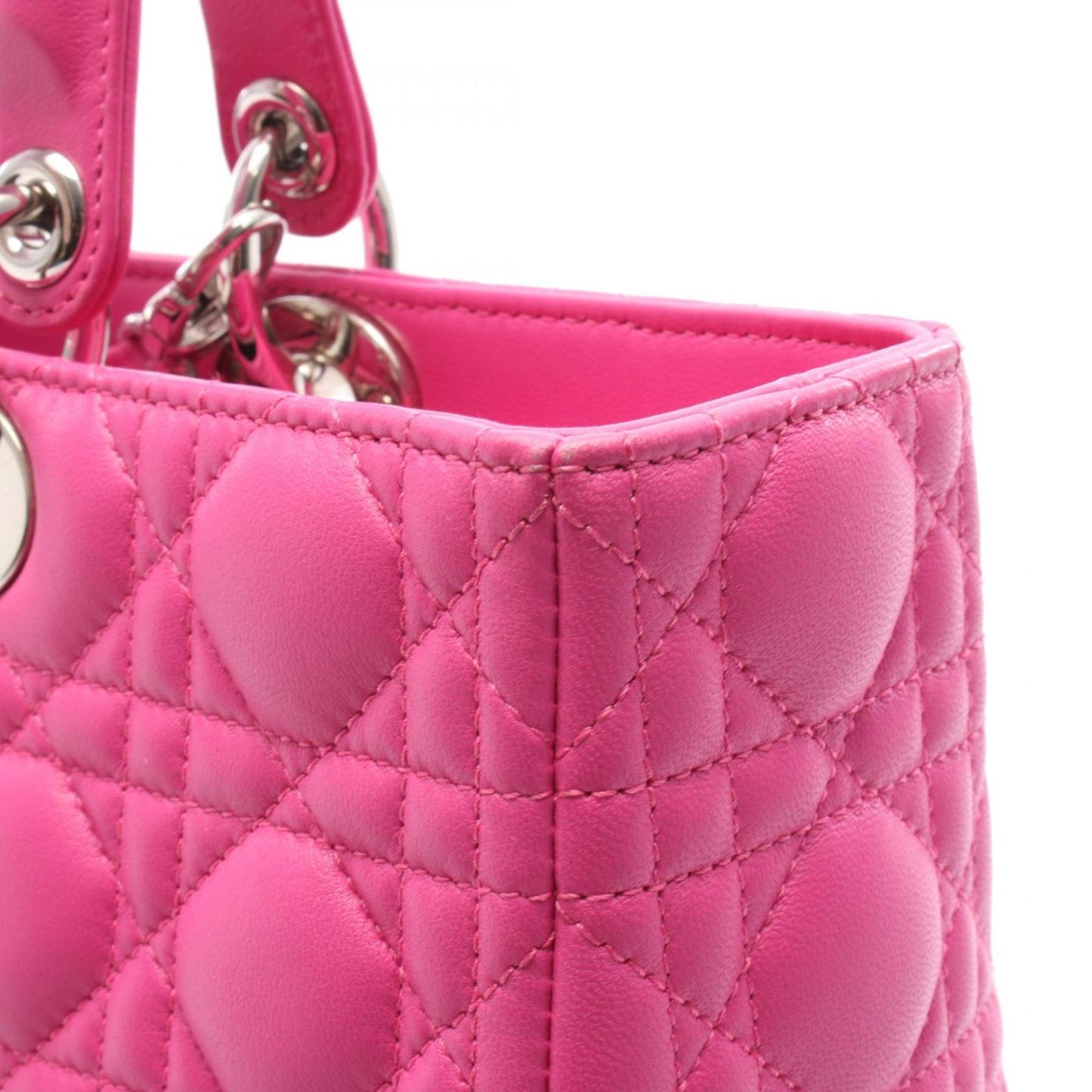 Christian Dior Dior Lady Large Handbag Leather