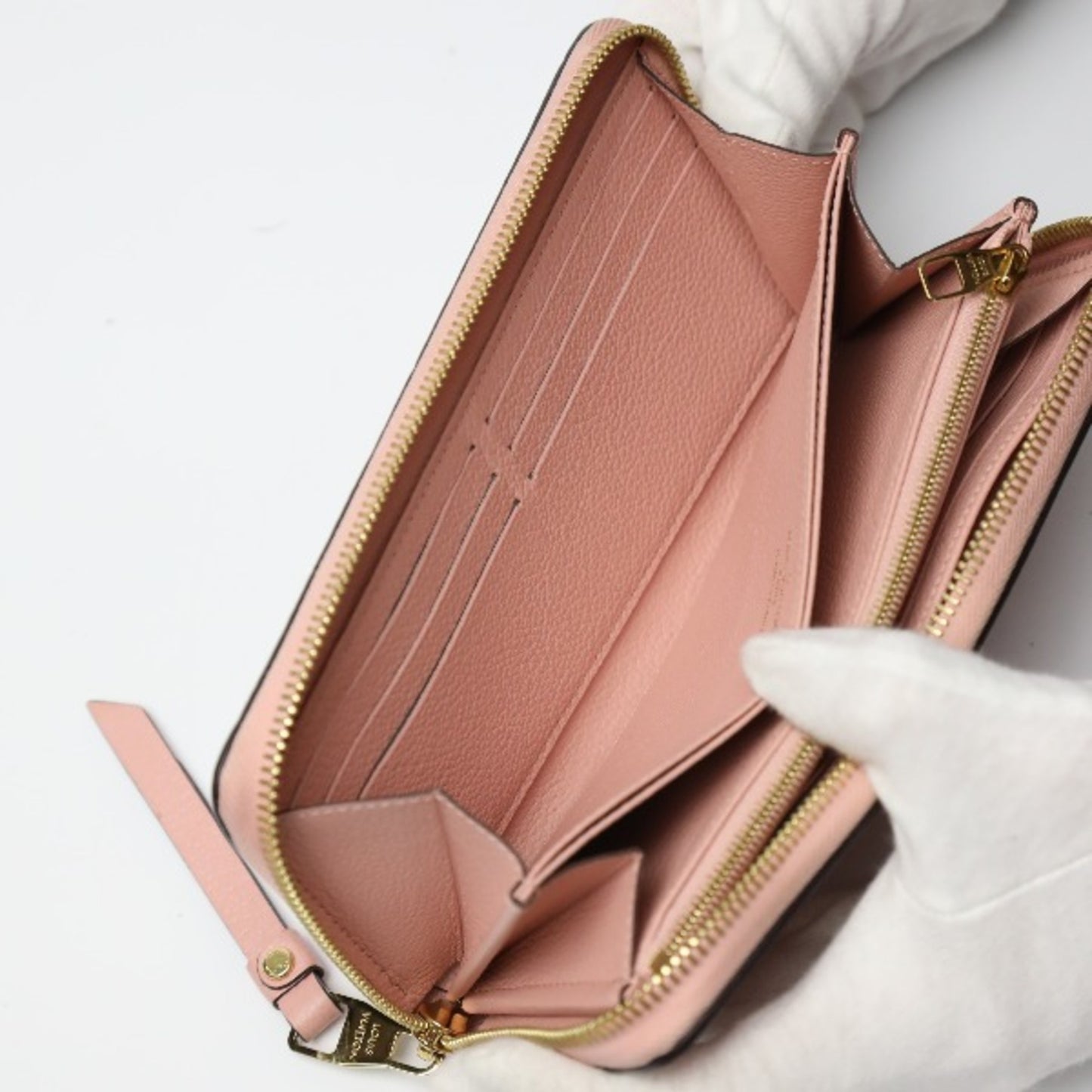 Louis Vuitton Zippy Wallet Empreinte Round Zipper M64090 Louis Vuitton Rose Poudre Long Lv