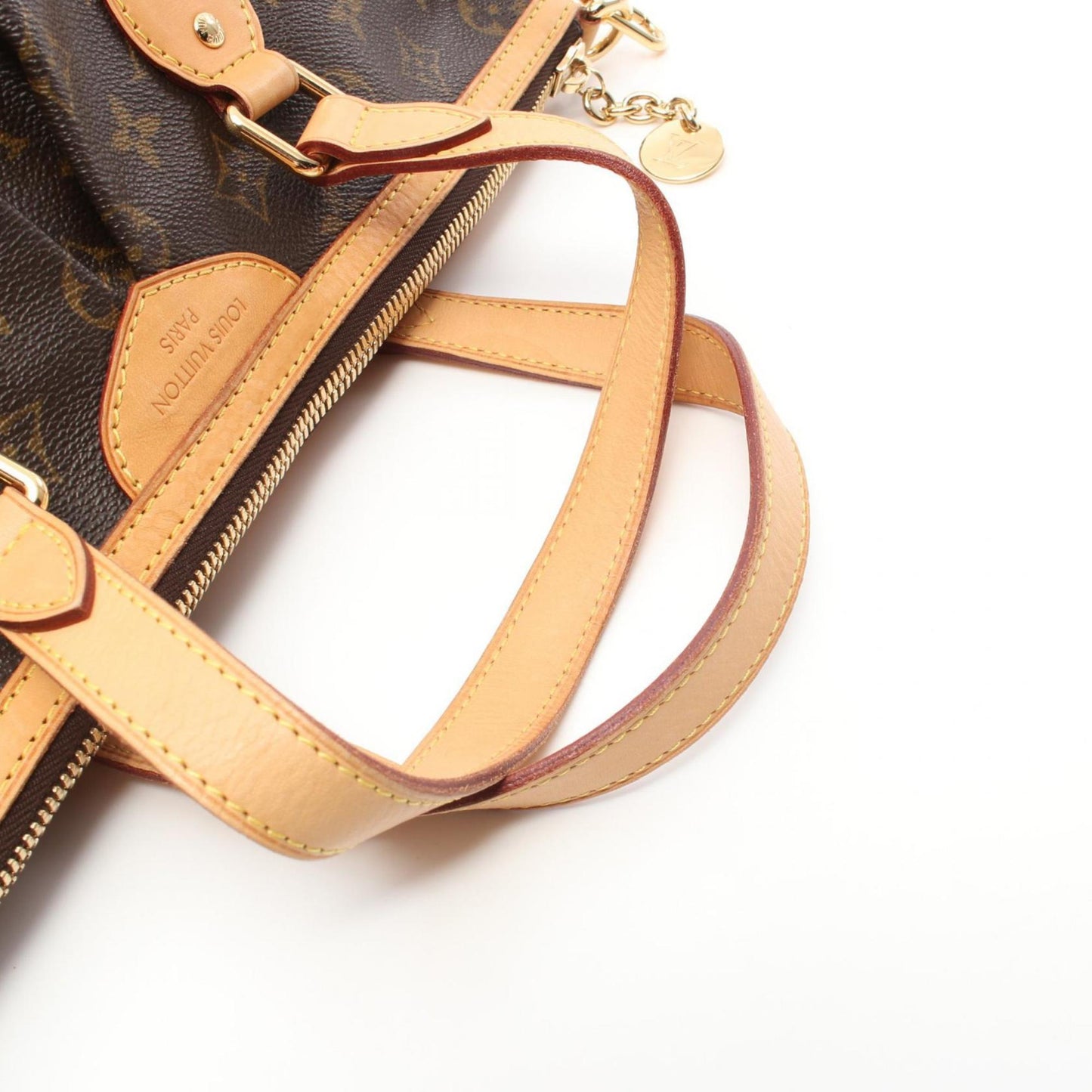 Louis Vuitton Palermo Pm Monogram Handbag Bag Coated Canvas Leather