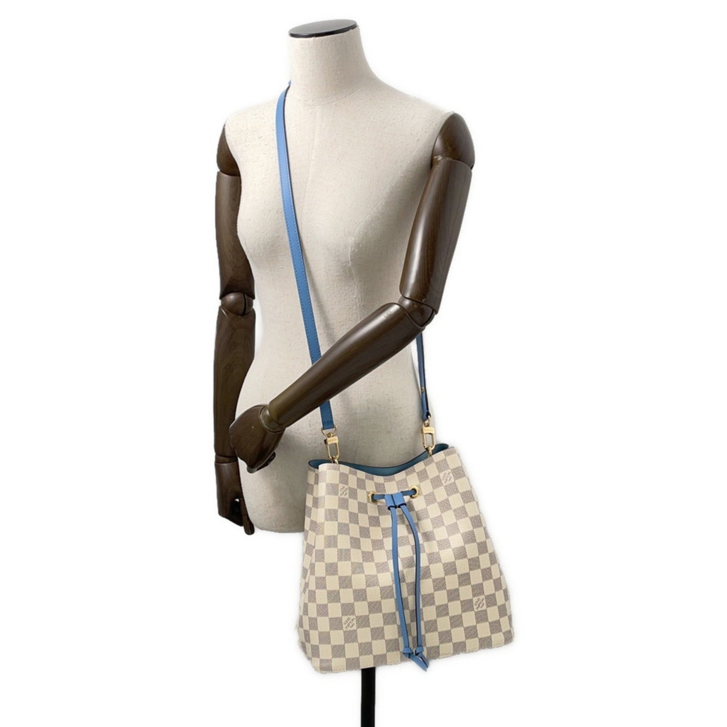 Louis Vuitton Shoulder Bag Damier Azur Neonoe N40153 Louis Vuitton Blue