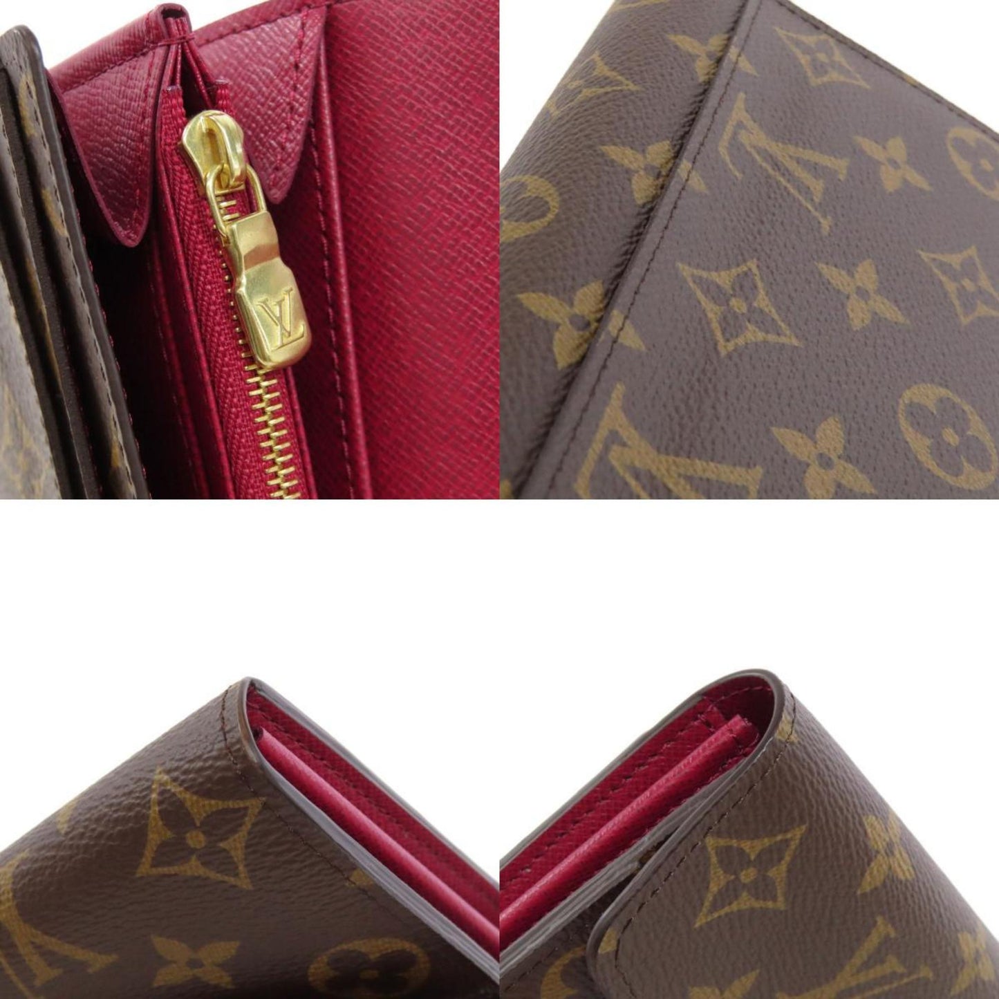 Louis Vuitton M62234 Portefeuille Sarah Long Wallet Monogram Canvas