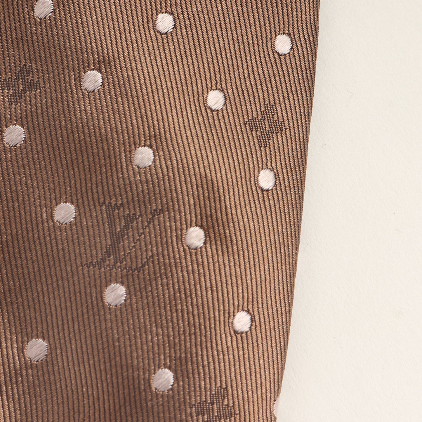 Louis Vuitton Monogram Dot Silk Cravate Bronze Tie For Men