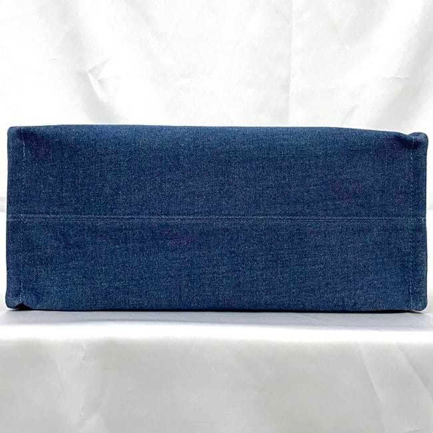 Celine Tote Bag Large Cabas F-22494 Blue Denim Leather H-Ip-9796 Celine Embroidered