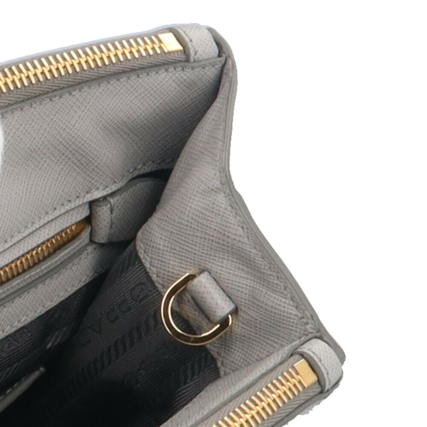 Prada Galleria Large Saffiano Shoulder Bag In Leather (1Ba274) Gray