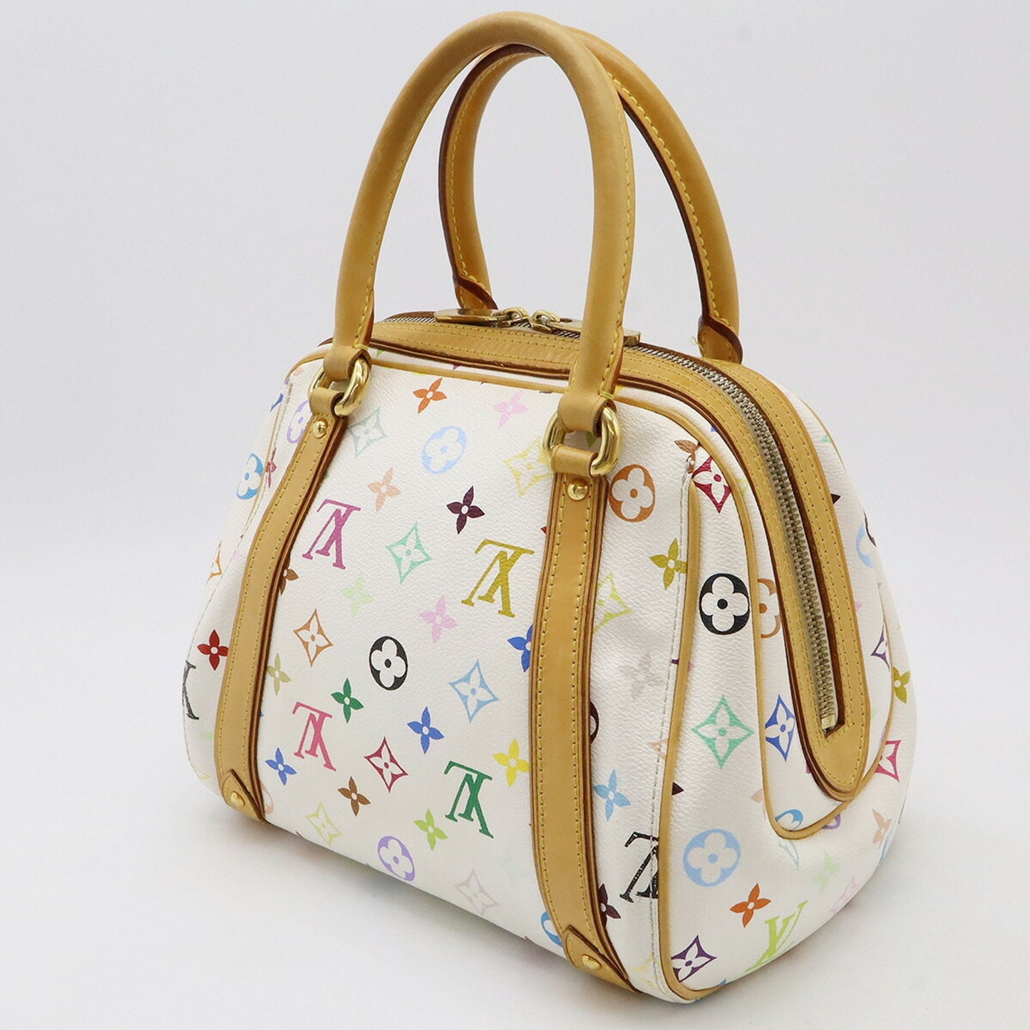 Louis Vuitton Louis Vuitton Monogram Multicolor Priscilla Handbag Blanc White M40096