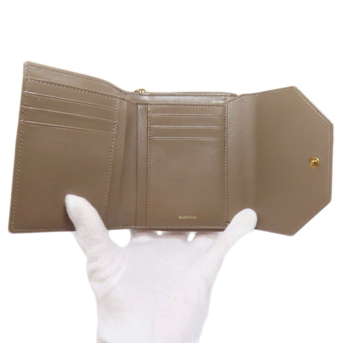 Balenciaga 753762 Leather Bifold Wallet