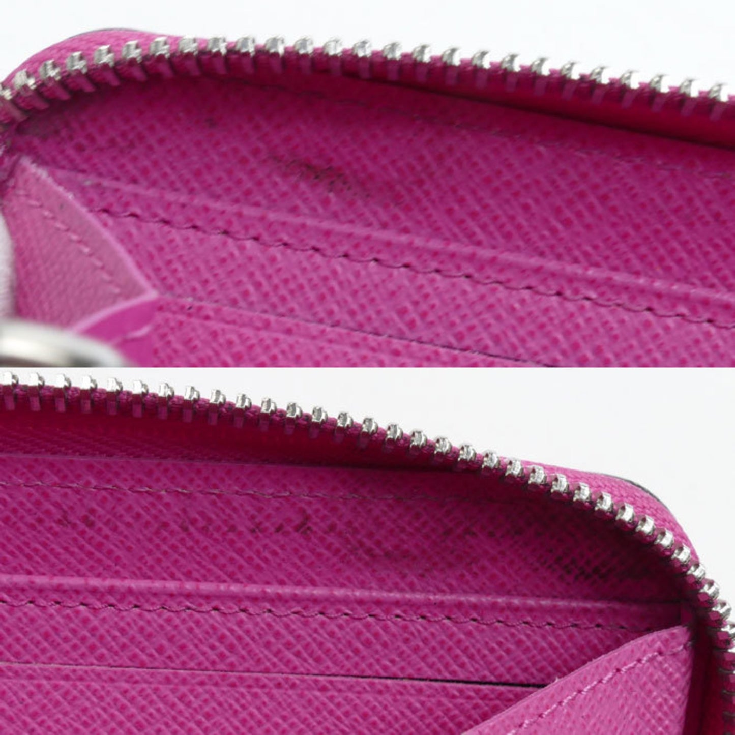 Louis Vuitton Louis Vuitton Zippy Wallet Long Round Epi Pink M69347 Gi0260
