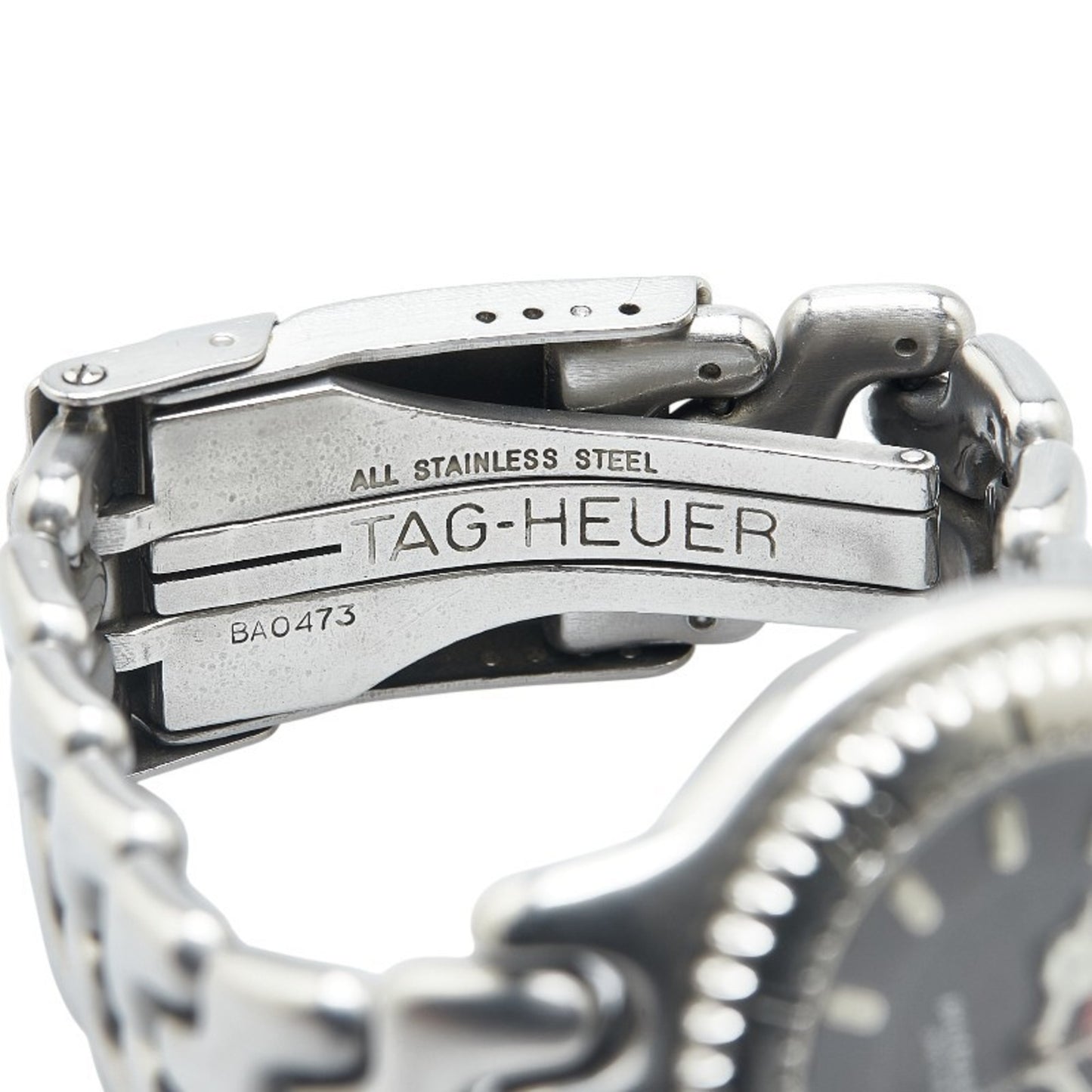 Tag Heuer Cell Professional 20 Watch Wg1113-0 Quartz Black Dial Stainless Steel