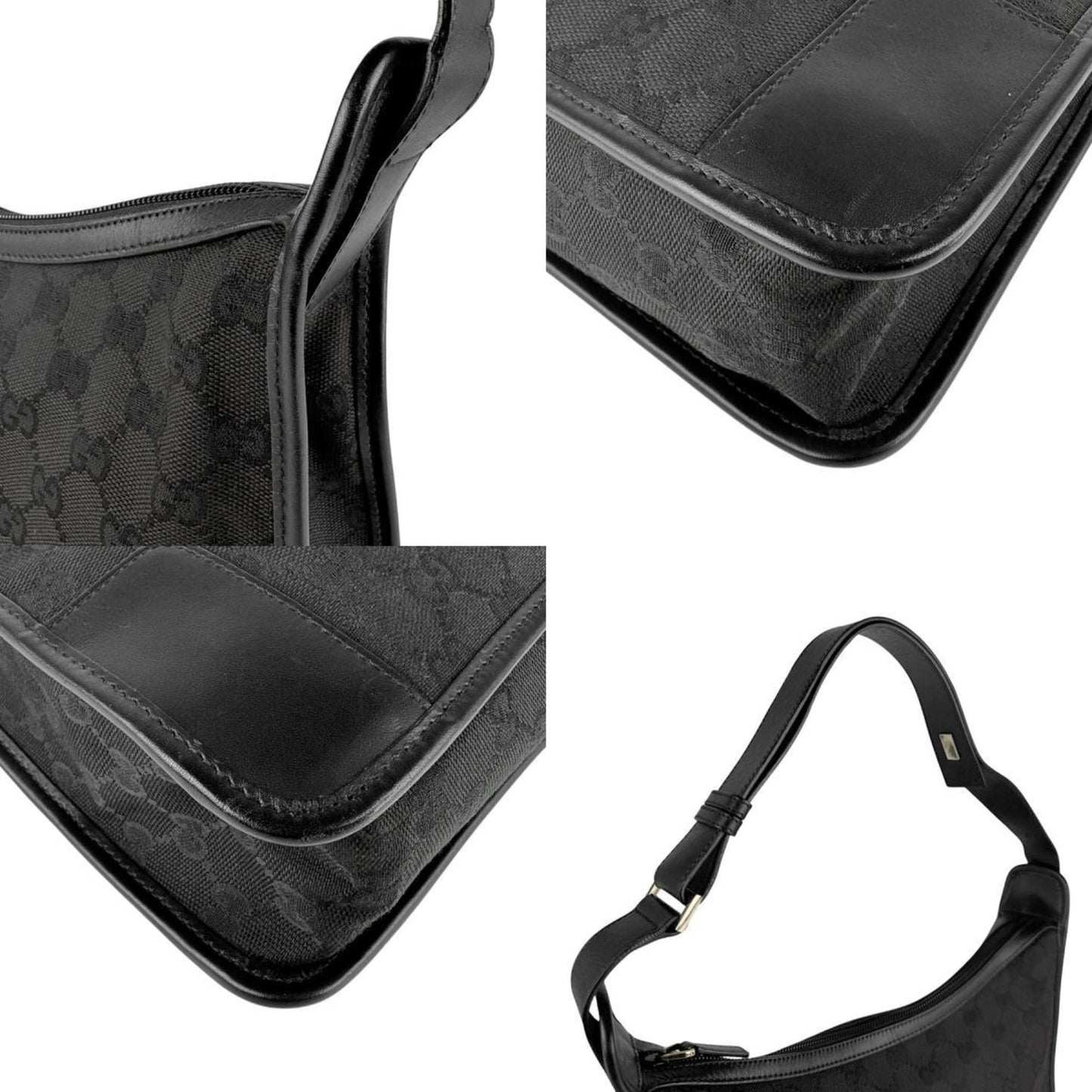 Gucci Gg Canvas And Leather Shoulder Bag