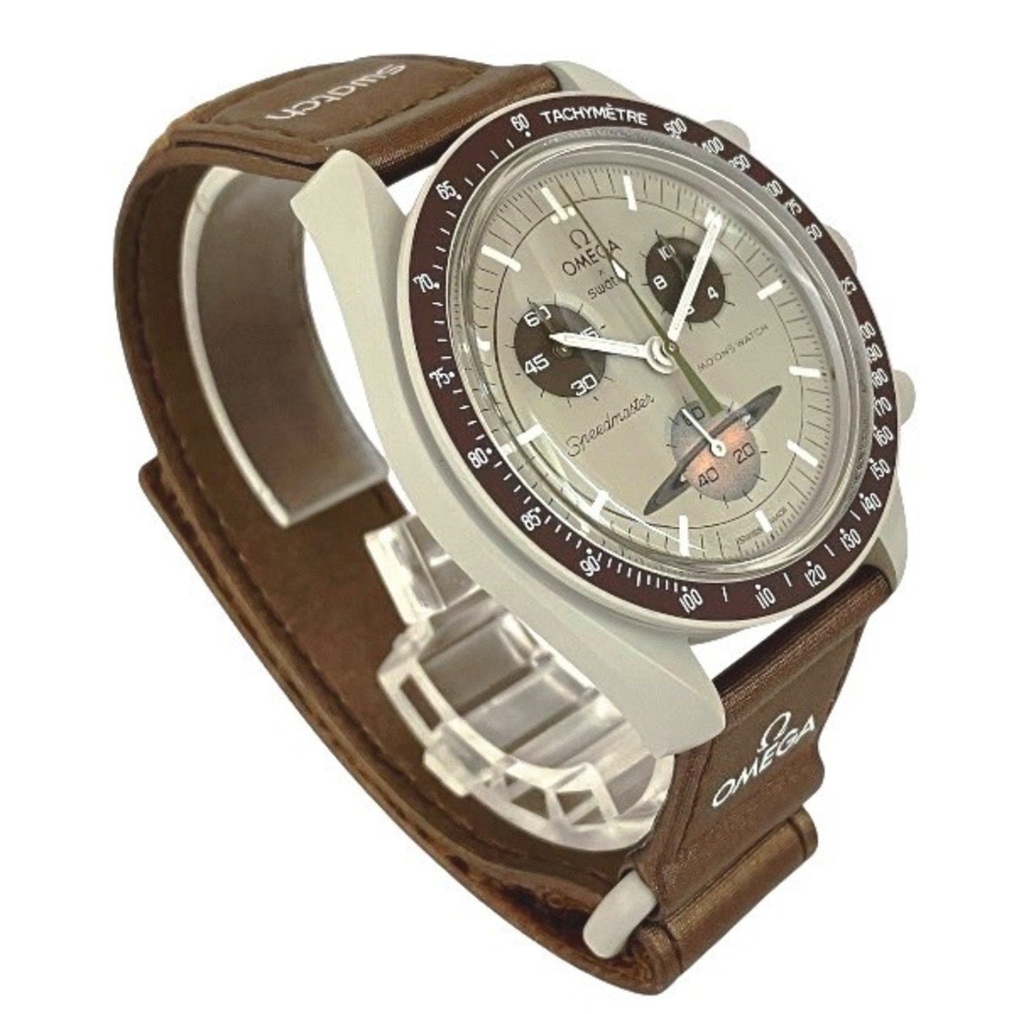 Omega X Swatch Moonswatch Mission To Saturn So33T100 Quartz