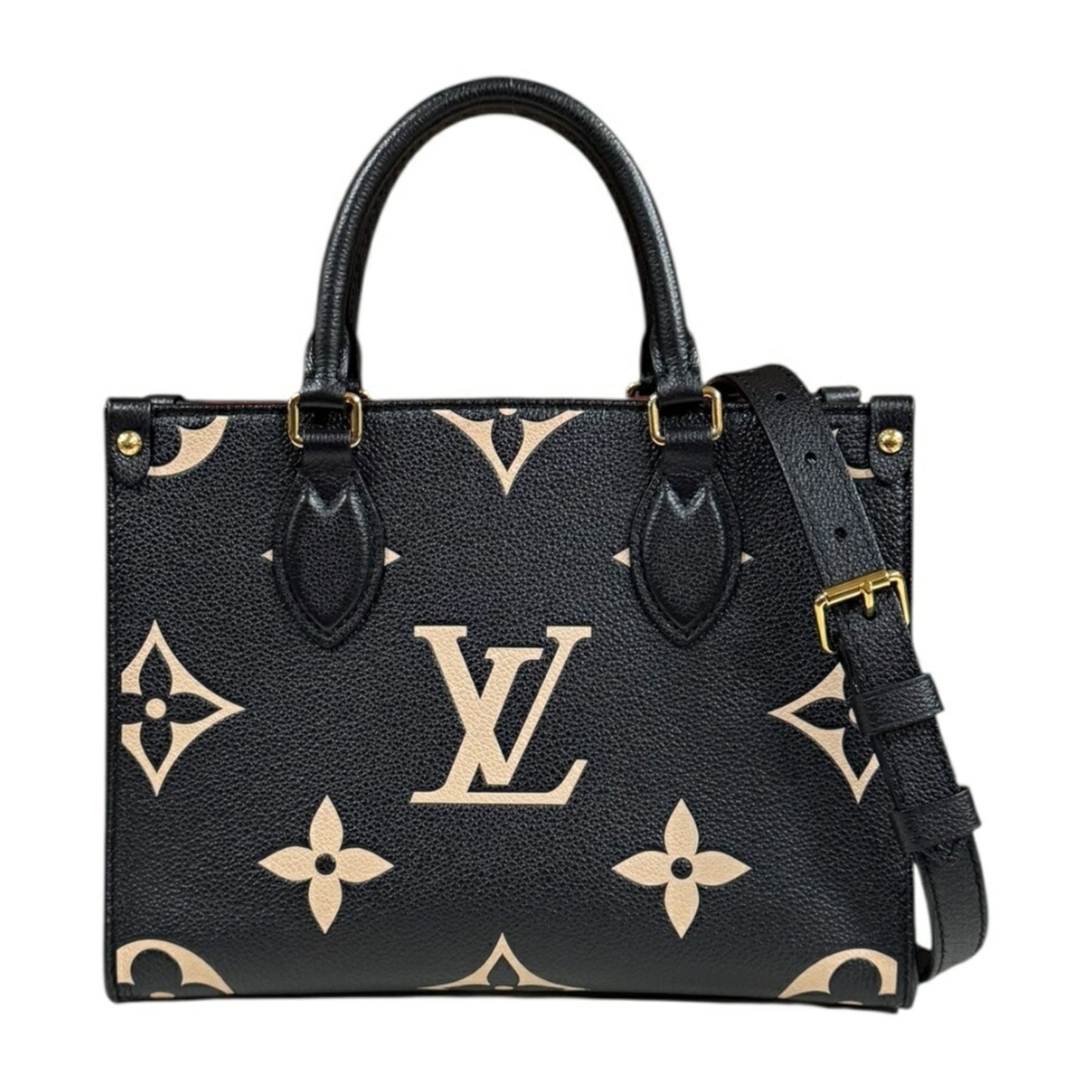Louis Vuitton On The Go Pm Two-Tone Monogram Empreinte Shoulder Bag