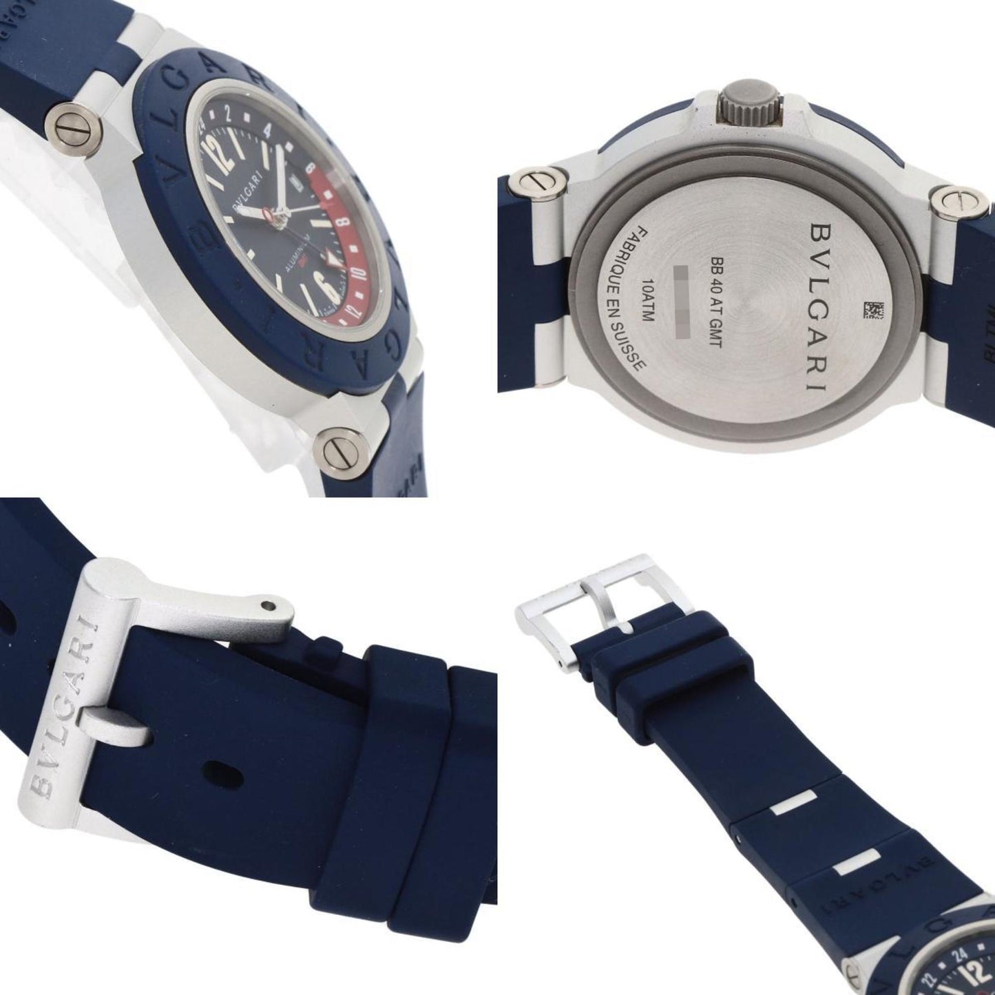 Bvlgari Bb40Atgmt Aluminum Gmt Watch
