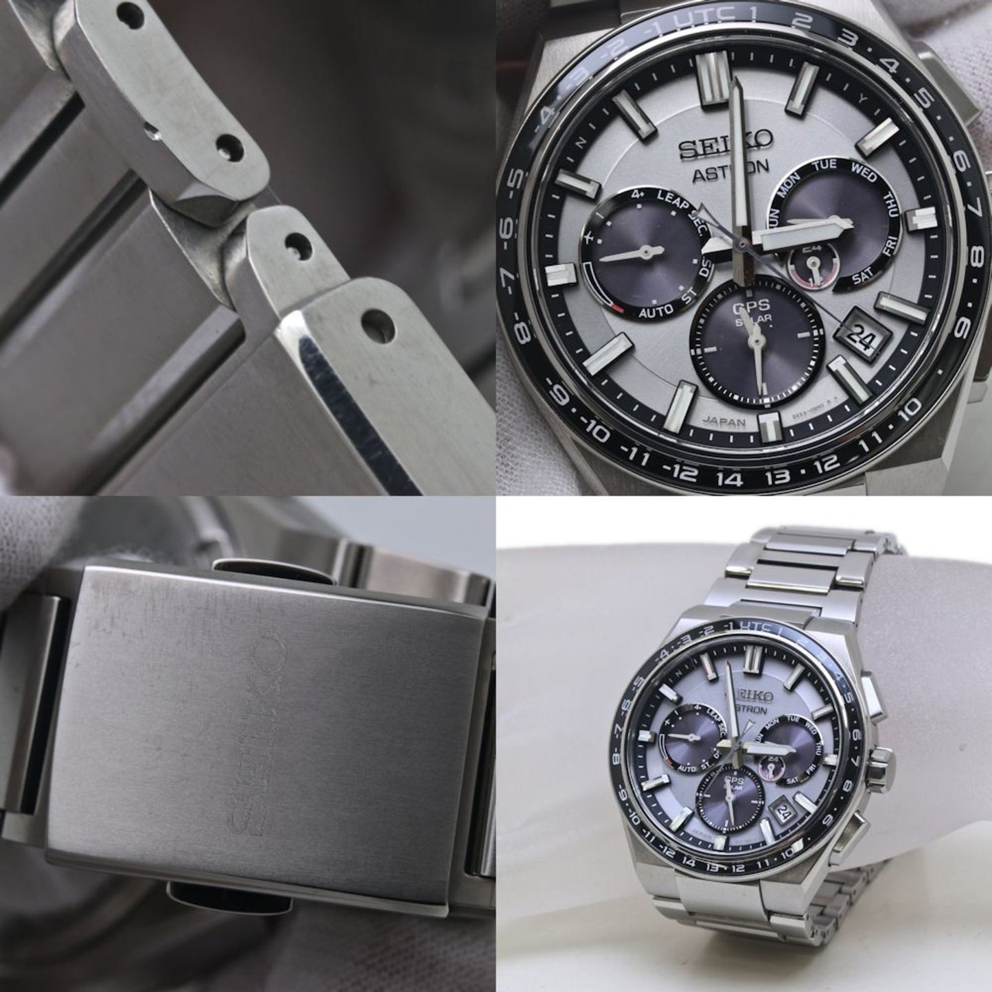 Seiko Astron Sbxc107 5X53-0Br0 Solar Gps Satellite Radio Wave Titanium