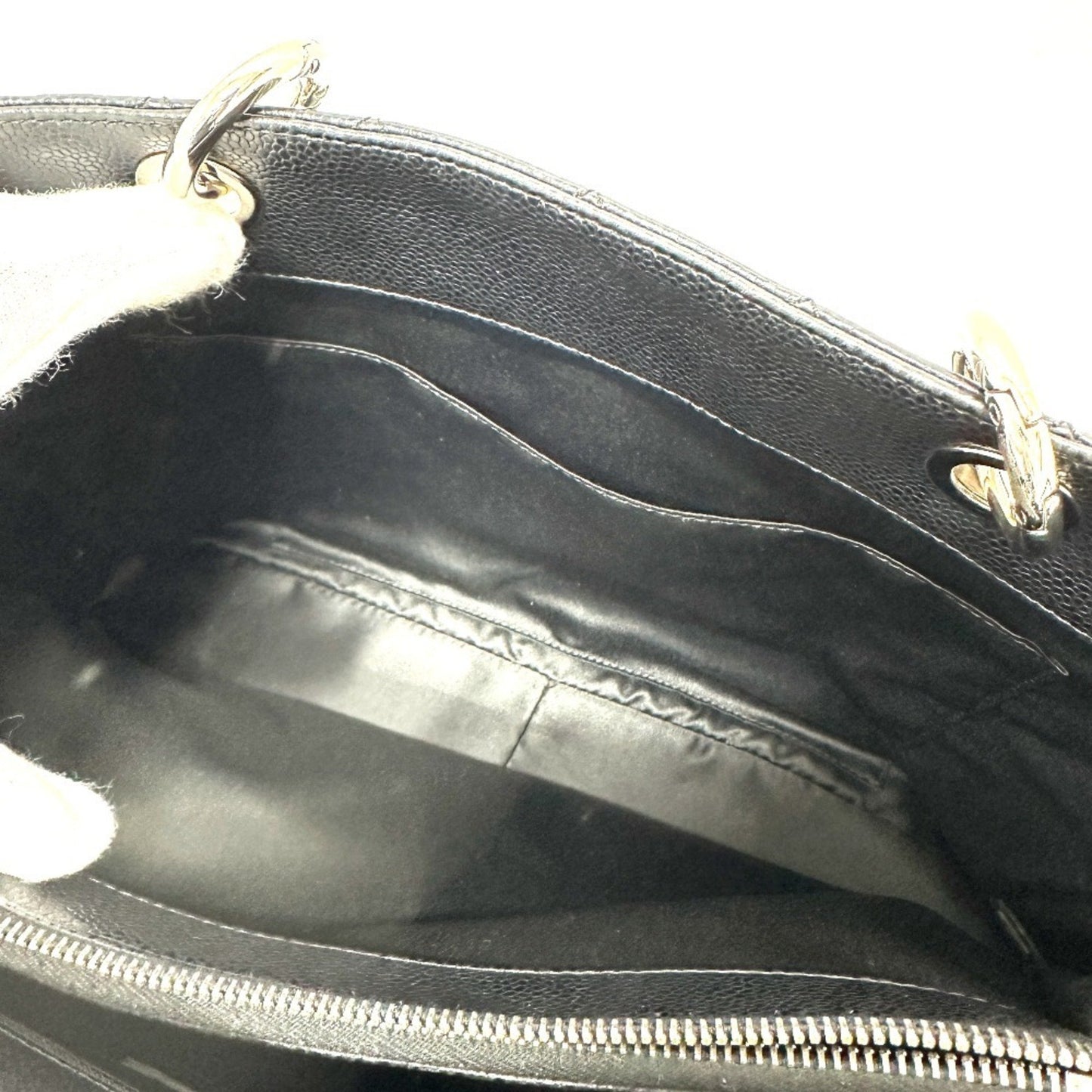 Chanel A50995 Cc Coco Mark Matelasse Gst Bag Chain Handbag Shoulder Tote Caviar Skin