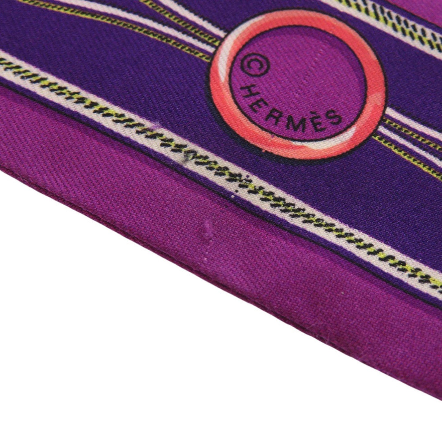 Hermes Twilly Maillons Silk Purple Scarf Muffler 0516 Hermes