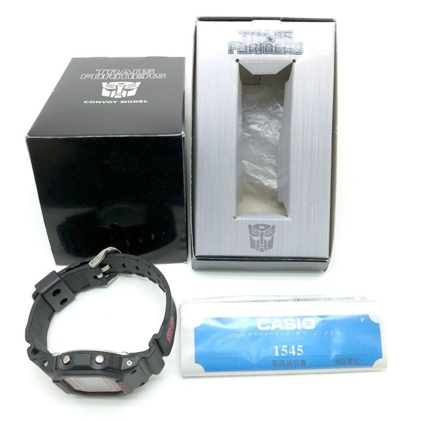 G-Shock Casio Watch Dw-5600Vt Transformers Cybertron Convoy Model Transformers Collaboration Model