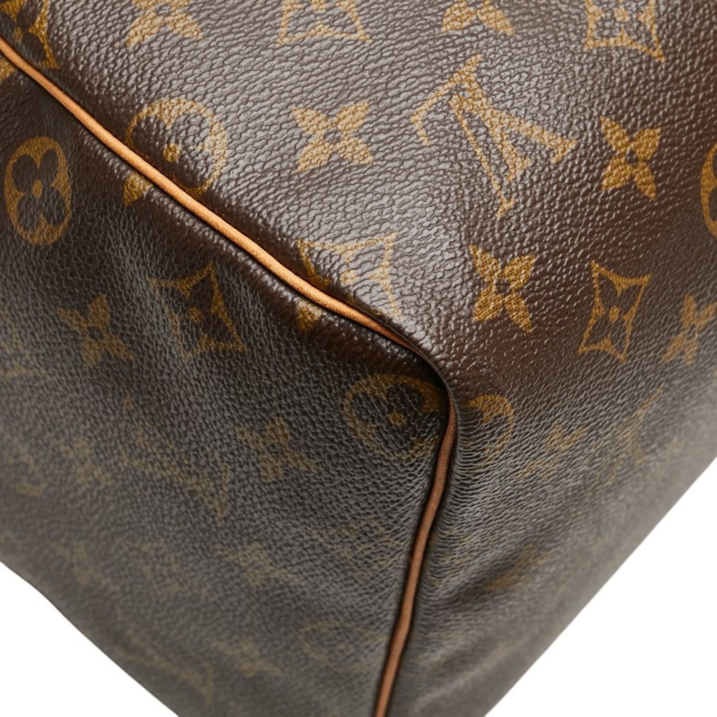Louis Vuitton Monogram Speedy 40 Handbag/Boston Bag M41522 Brown Leather