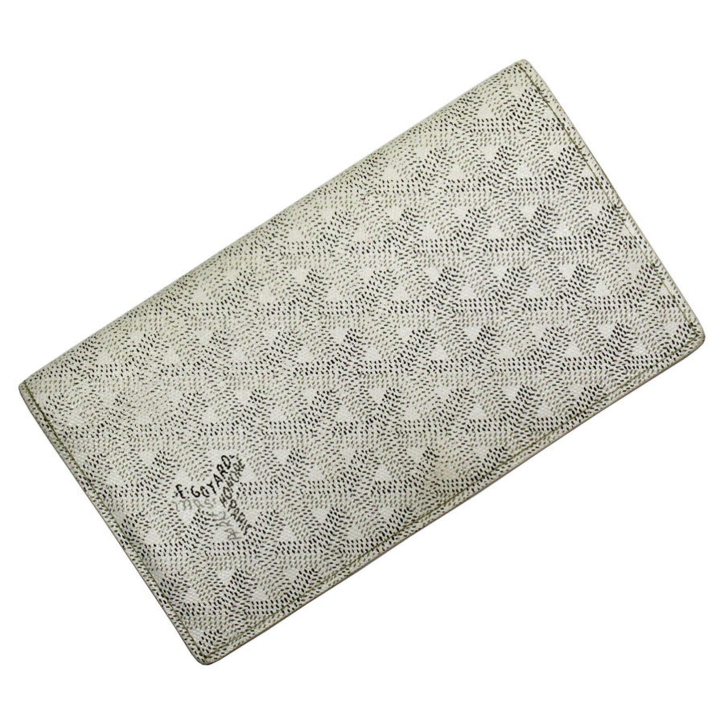 Goyard Bi-Fold Long Wallet Leather White