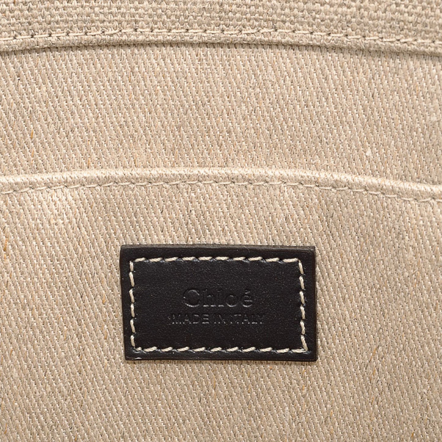 Chlo Chloe Woody Medium Tote Bag S383E66V-91J Linen White | Blue