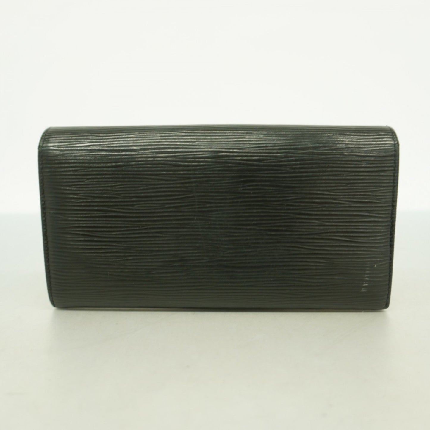 Louis Vuitton Epi Leather Long Wallet Porte Monnaie Credit M63592 Noir