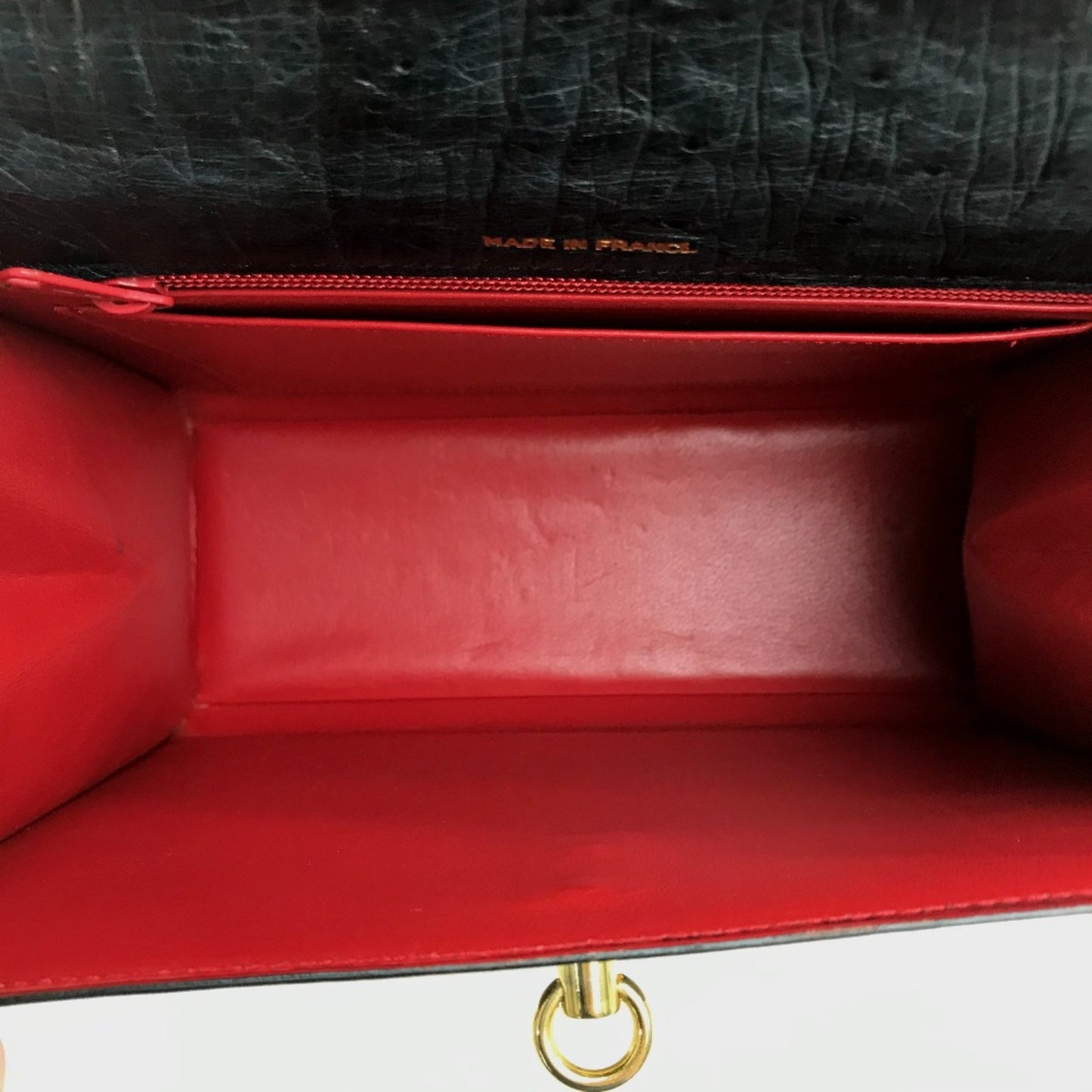 Celine Bag Tote Bag Hand Bag Black/Red/Goldhardware