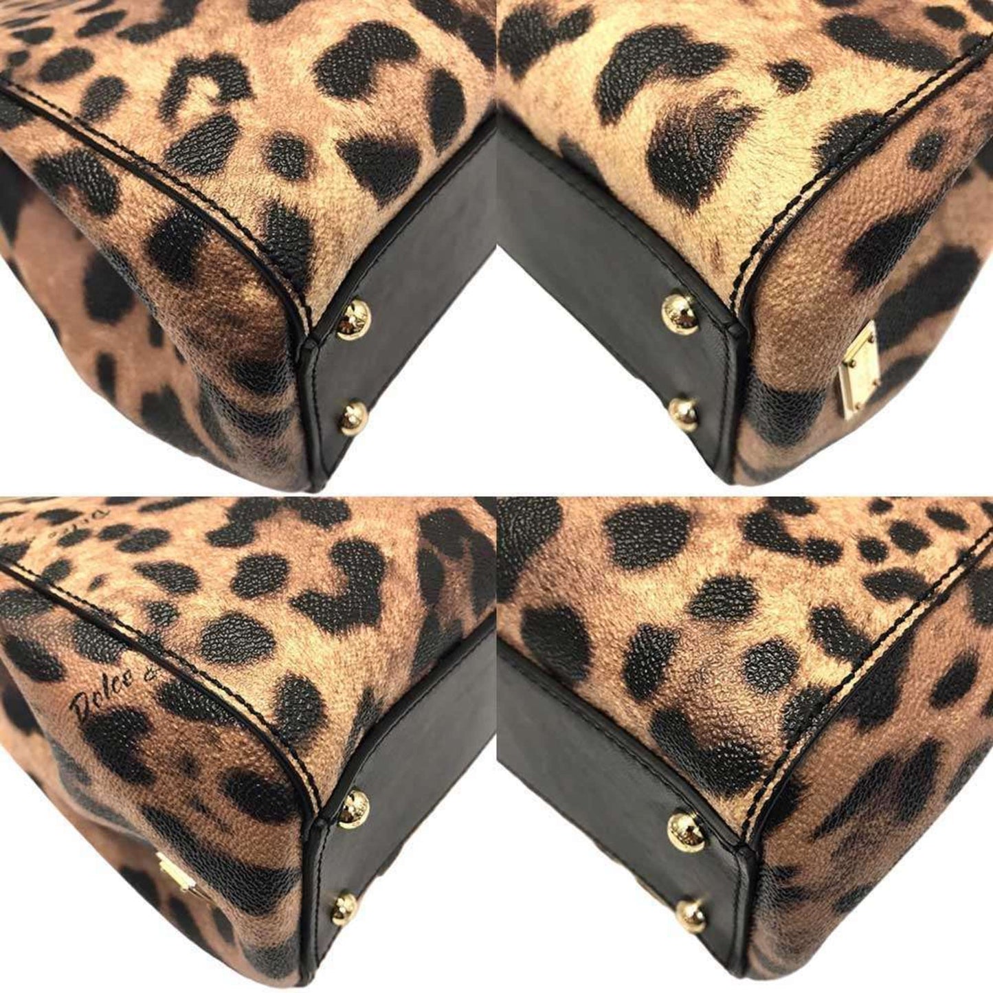 Dolce & Gabbana Sicily Handbag Animal Print Leopard Dolce Gabbana