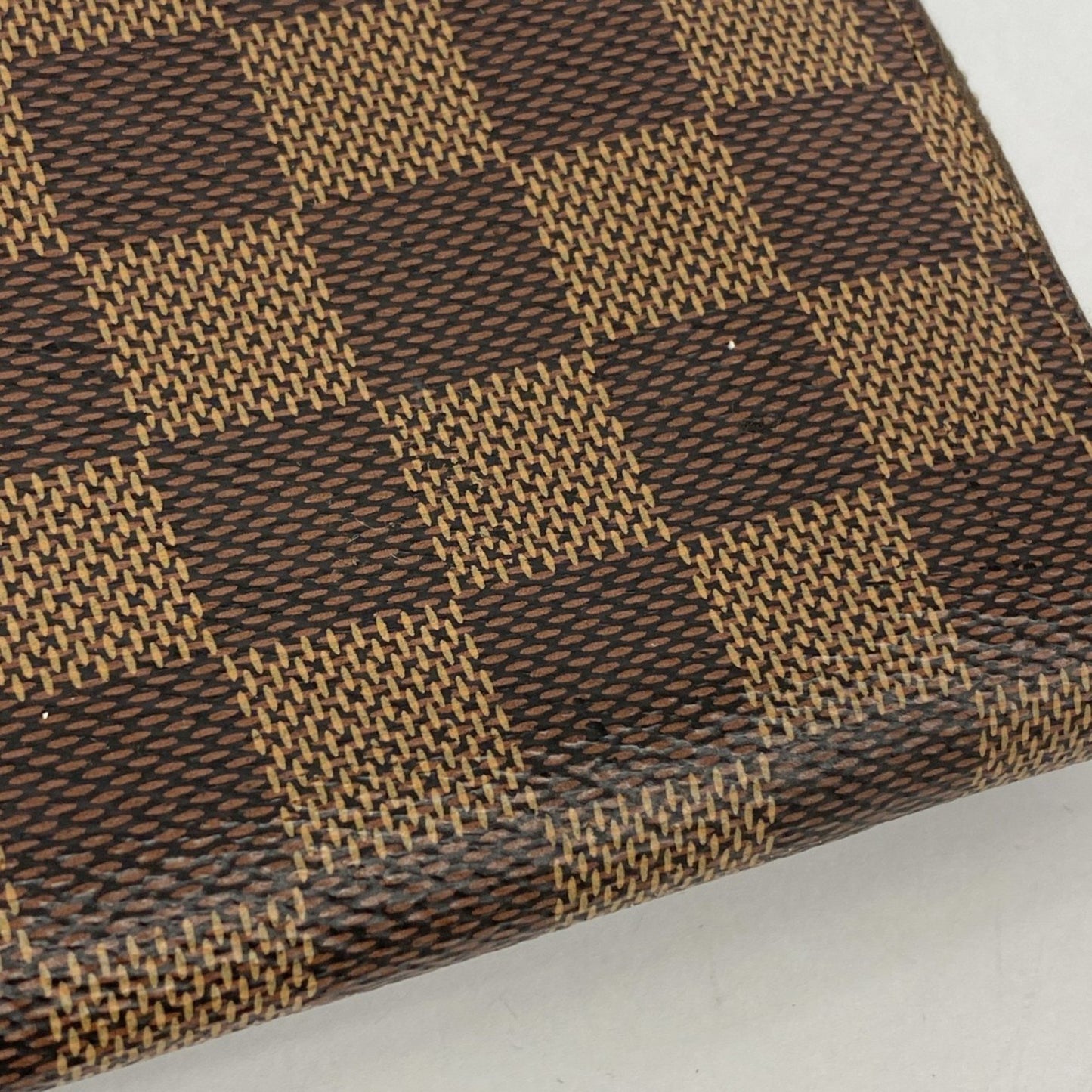 Louis Vuitton Damier Portefeuille Clemence Long Wallet N41626 Ebene Rose Ballerine