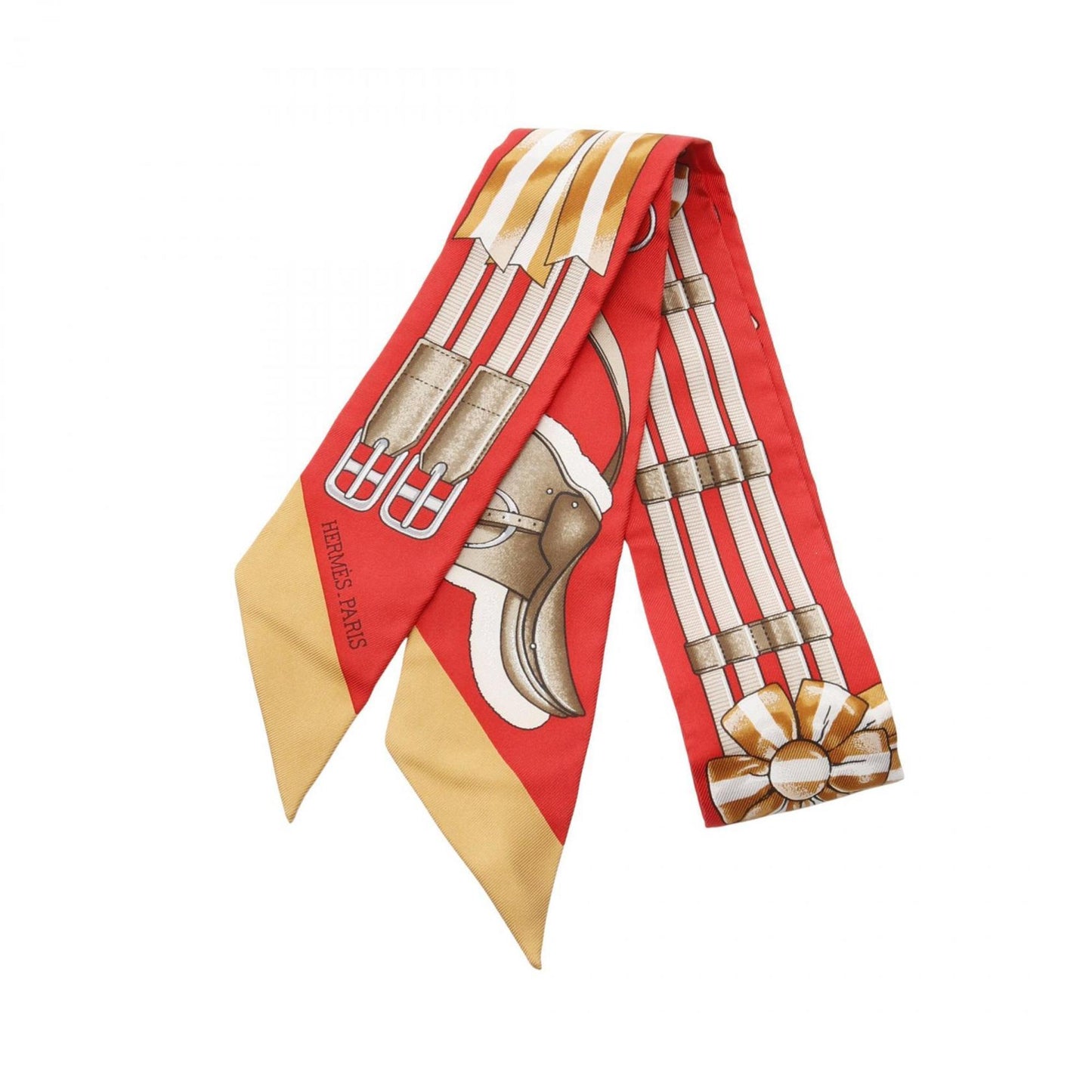 Hermes Herms Twilly Jumping Silk Scarf