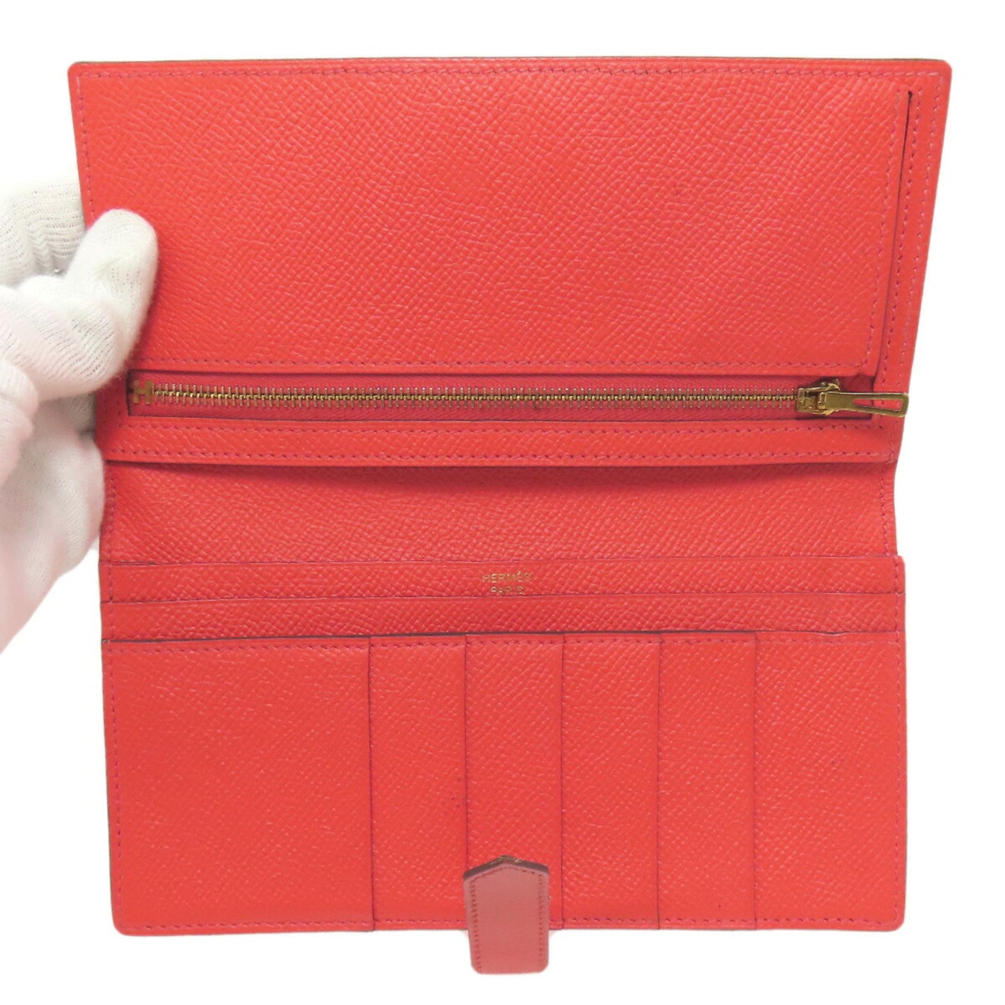 Hermes Bearn Soufflet Long Wallet Epson