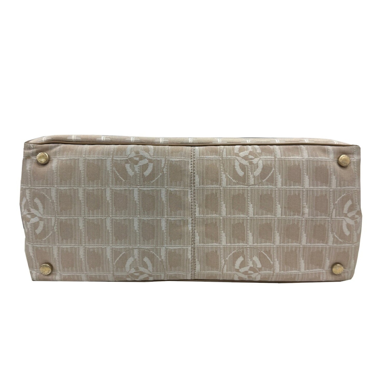 Chanel New Travel Line Tote Bag Beige Nylon 1 2008