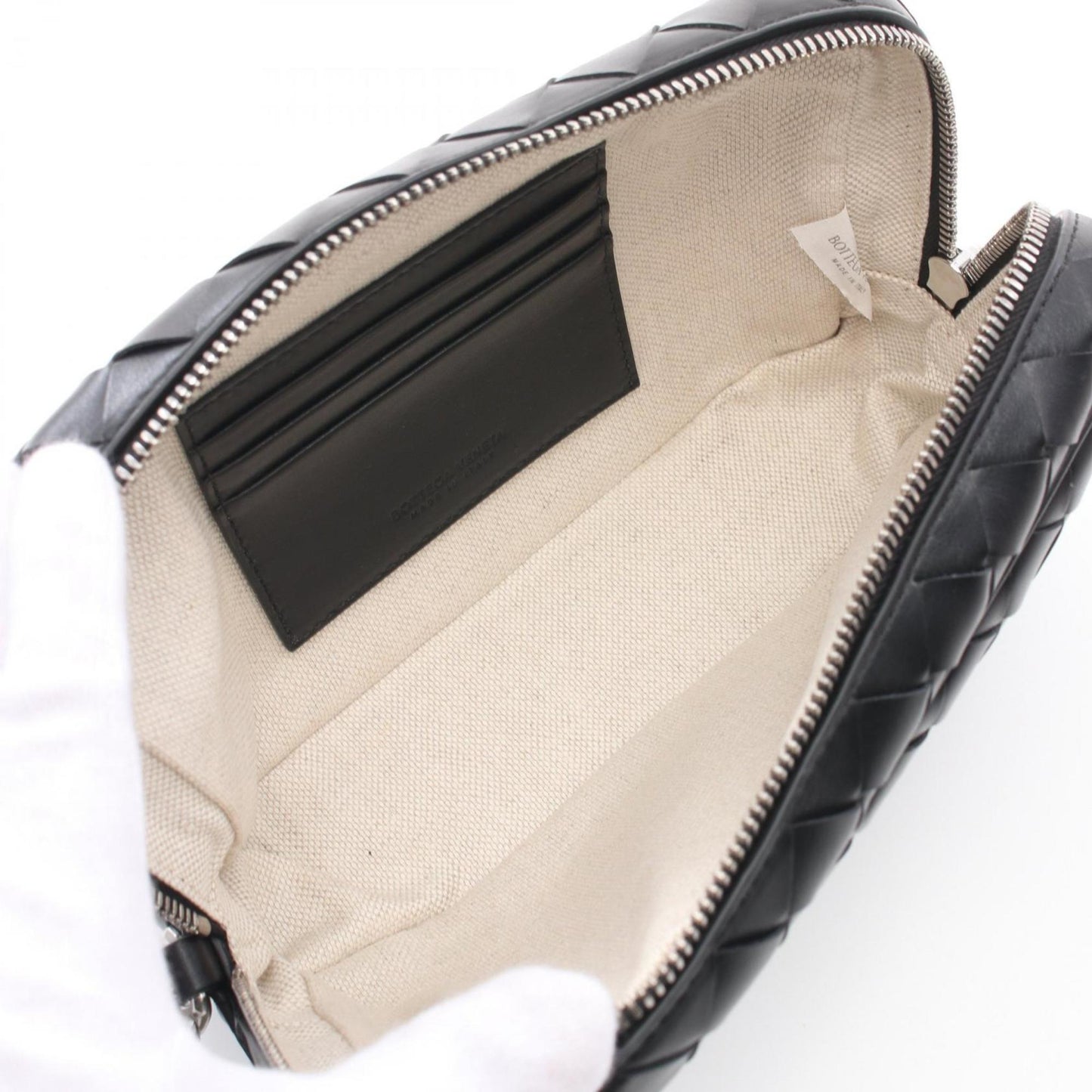 Bottega Veneta Intrecciato Small Wristlet Pouch Second Bag Clutch Leather