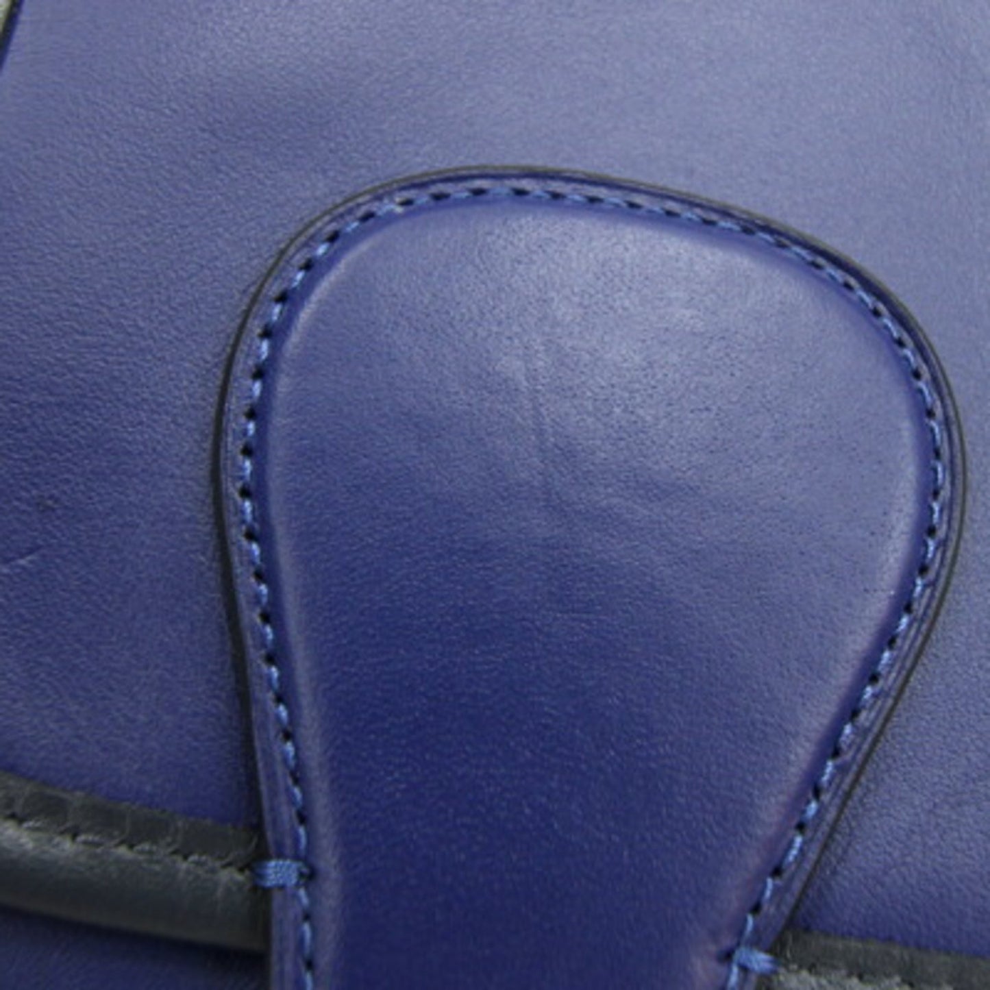 Coach Shoulder Bag Heritage Map C2907 Navy Blue Leather