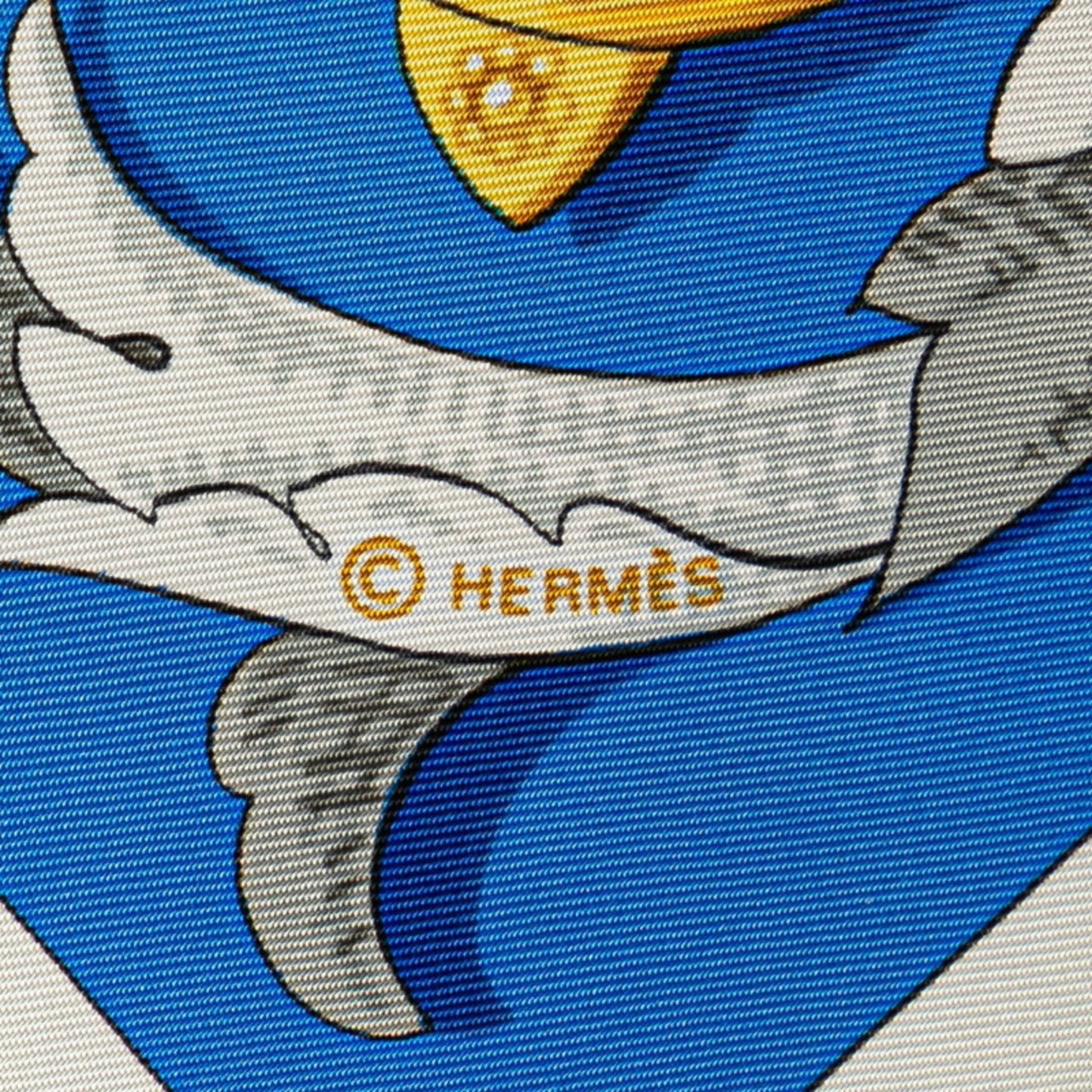 Hermes Herms Carr 90 "Le Mors A La Conetable" Scarf