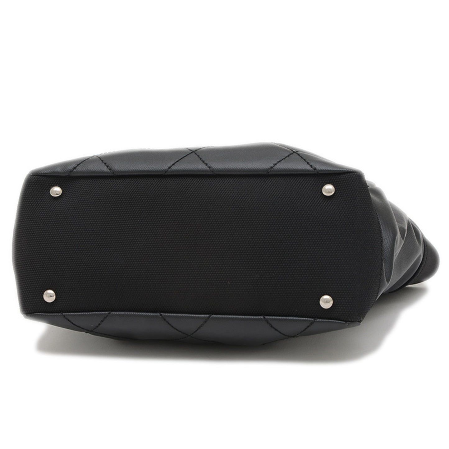 Chanel Paris Biarritz Tote Pm Bag Black Silver Hardware A34208