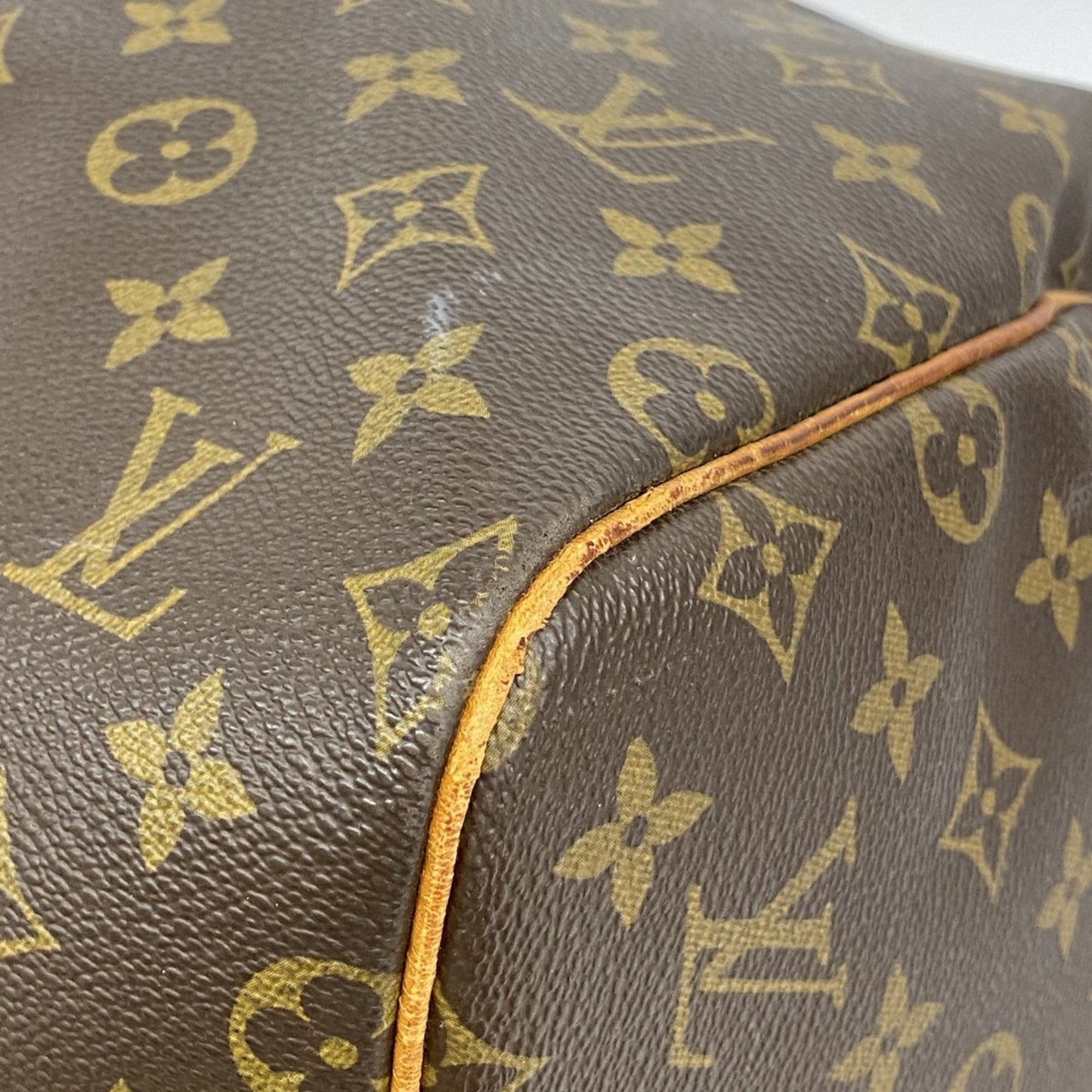 Louis Vuitton Monogram Keepall 55 Boston Bag M41424 Brown