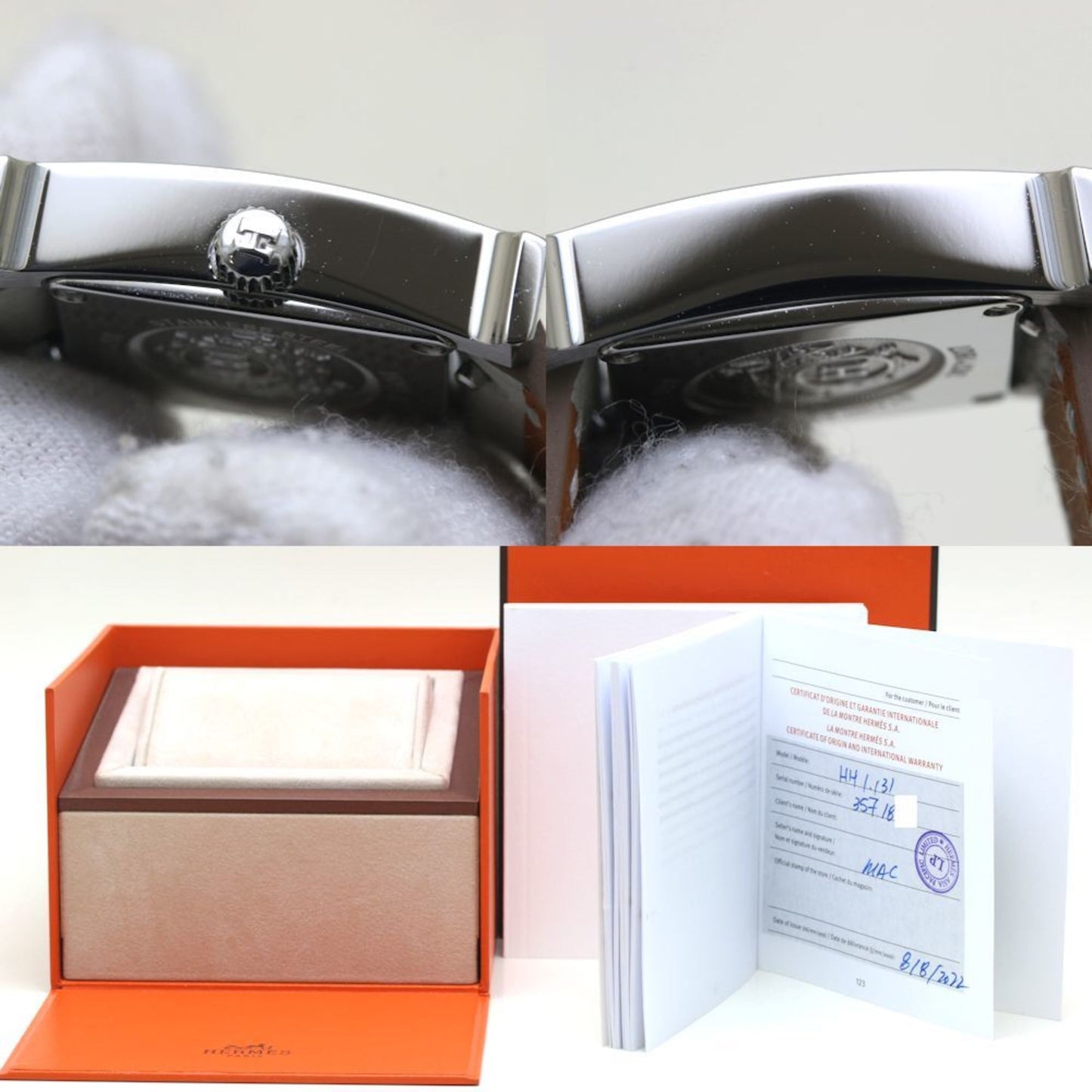 Hermes H Watch Mini Bezel Diamond Hh1.131.286