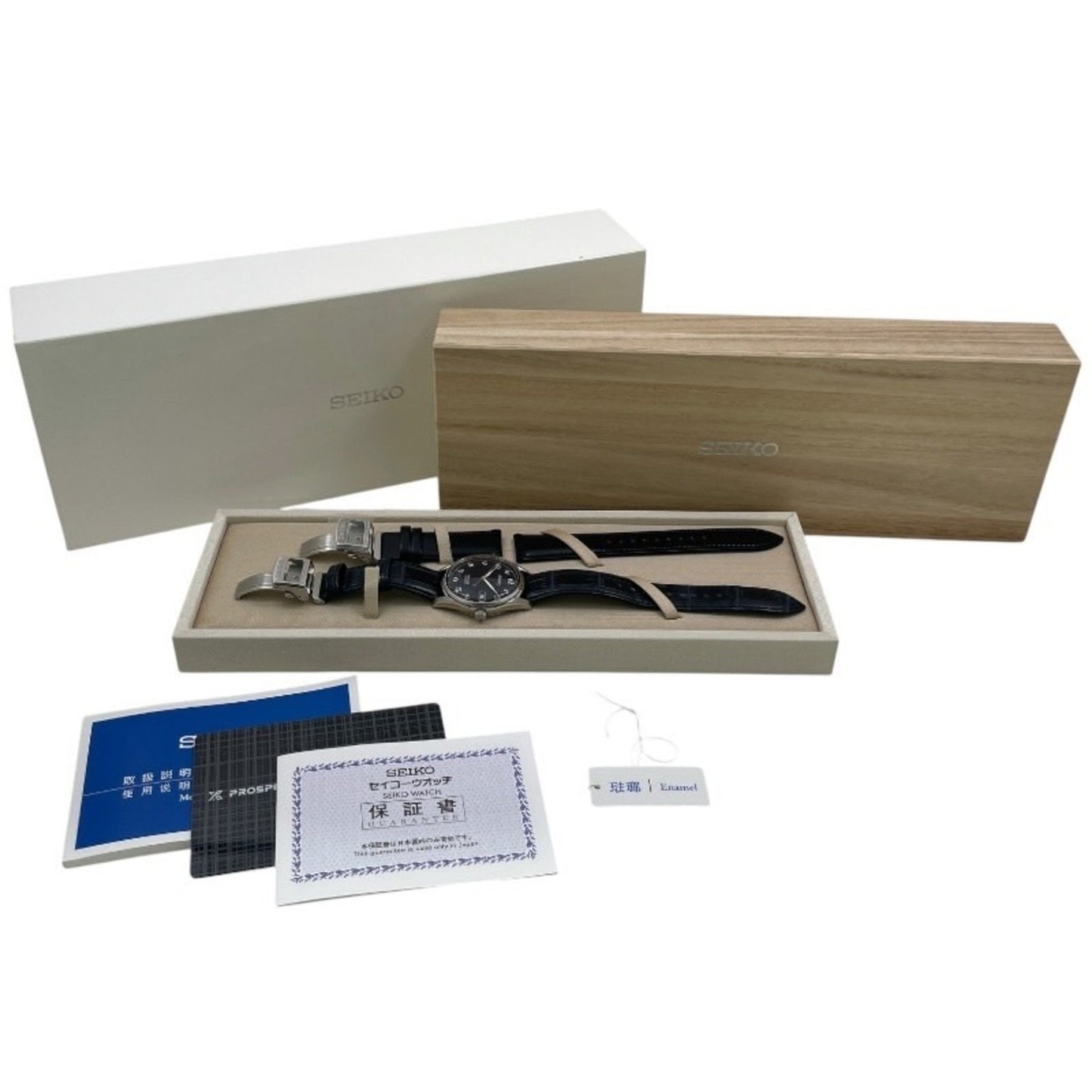 Seiko Presage Sara019 6L35-00B0 Men'S Automatic Stainless Steel Watch With Enamel Dial