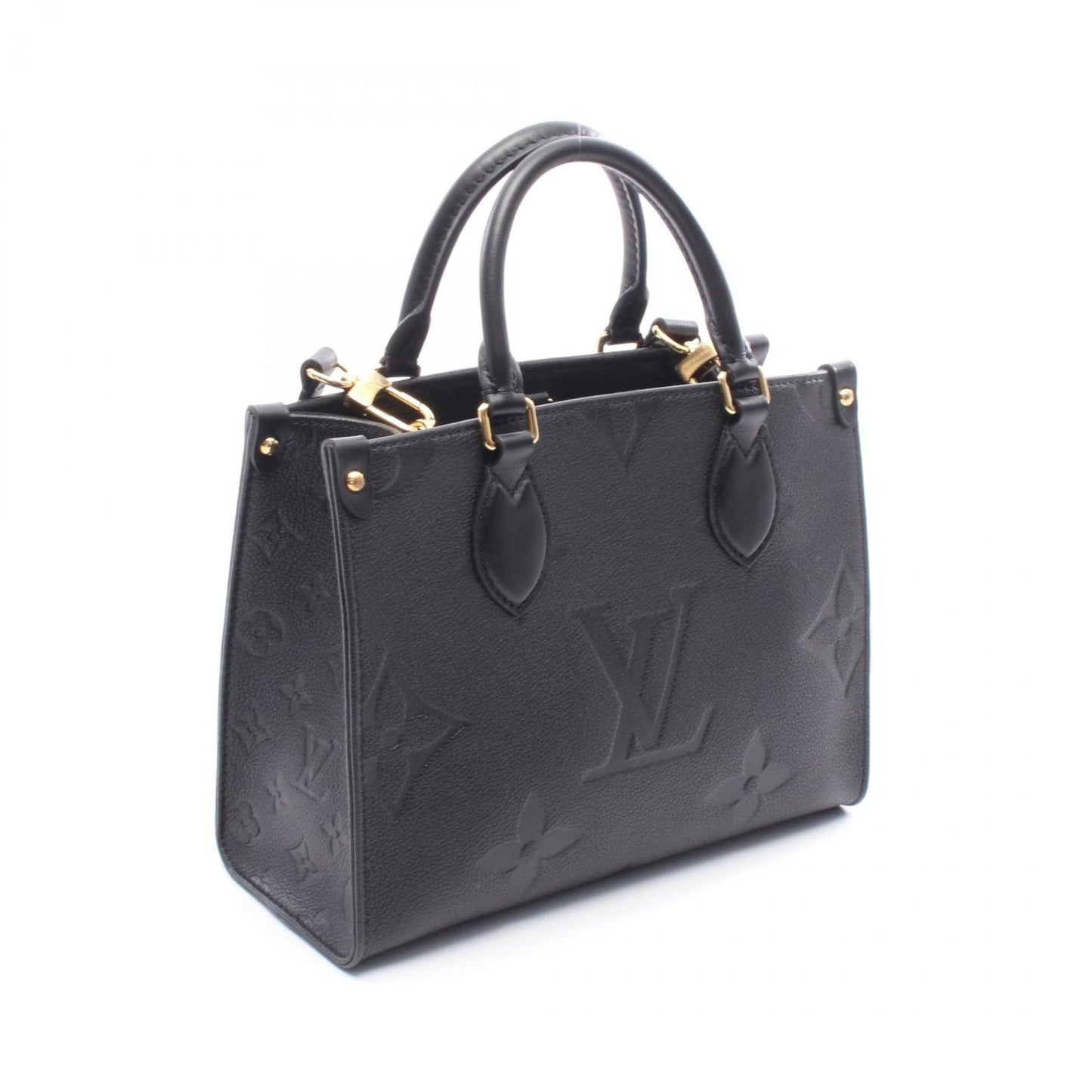 Louis Vuitton On The Go Pm Handbag In Monogram Empreinte Leather