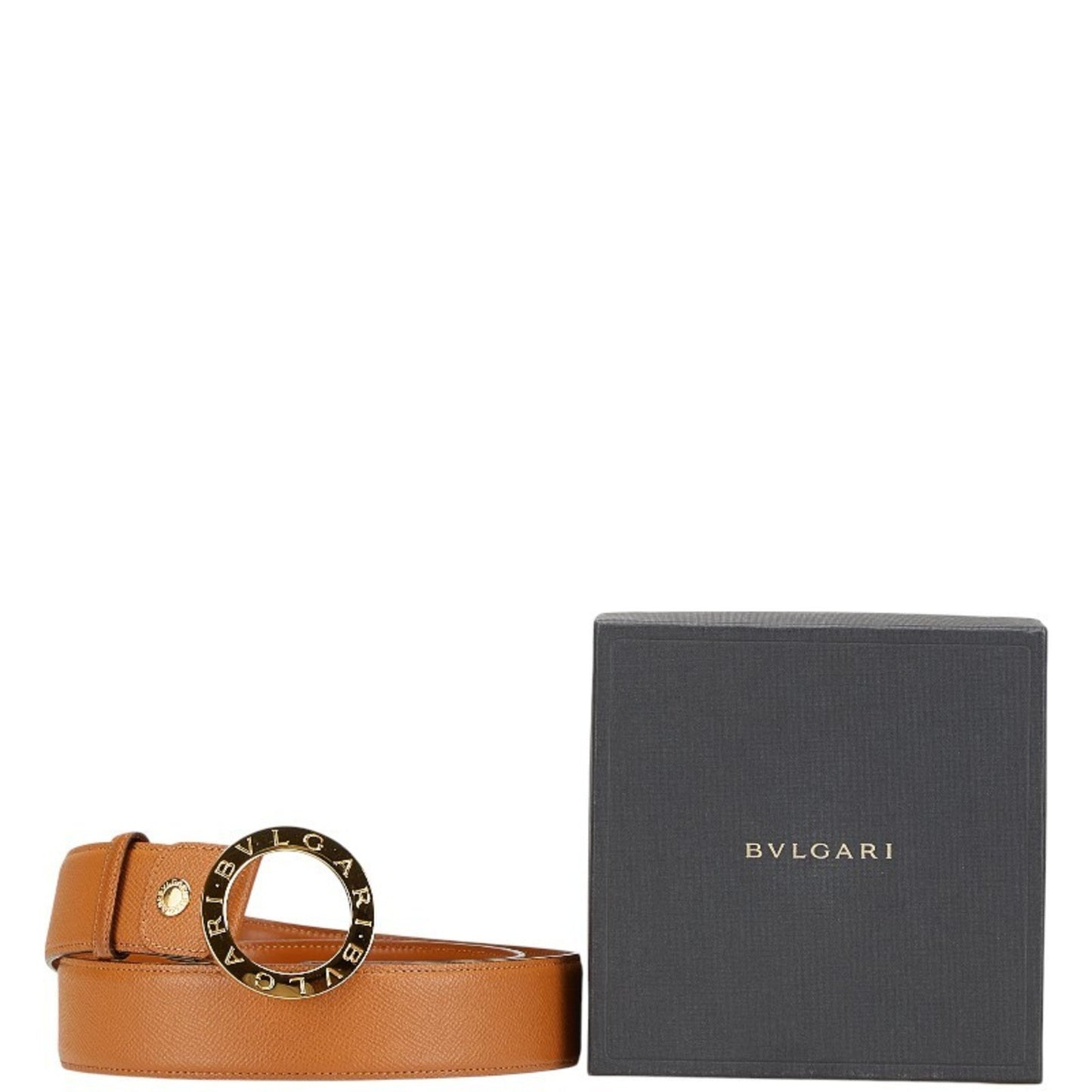 Bvlgari Belt Size: 105 42 Brown Leather