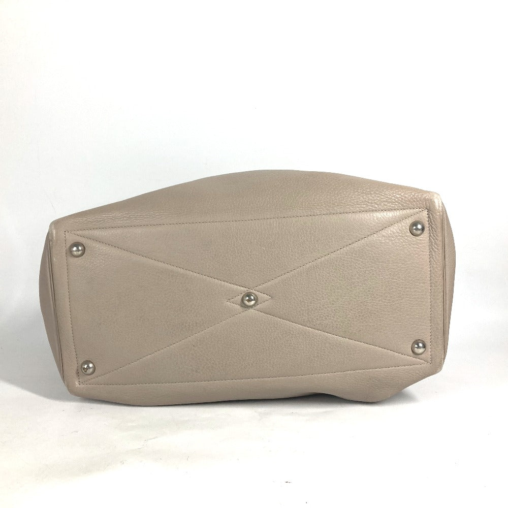 Hermes Boston Duffel Bag Taurillon Clemence Beige Victoria 2 35 Unisex(Unisex)