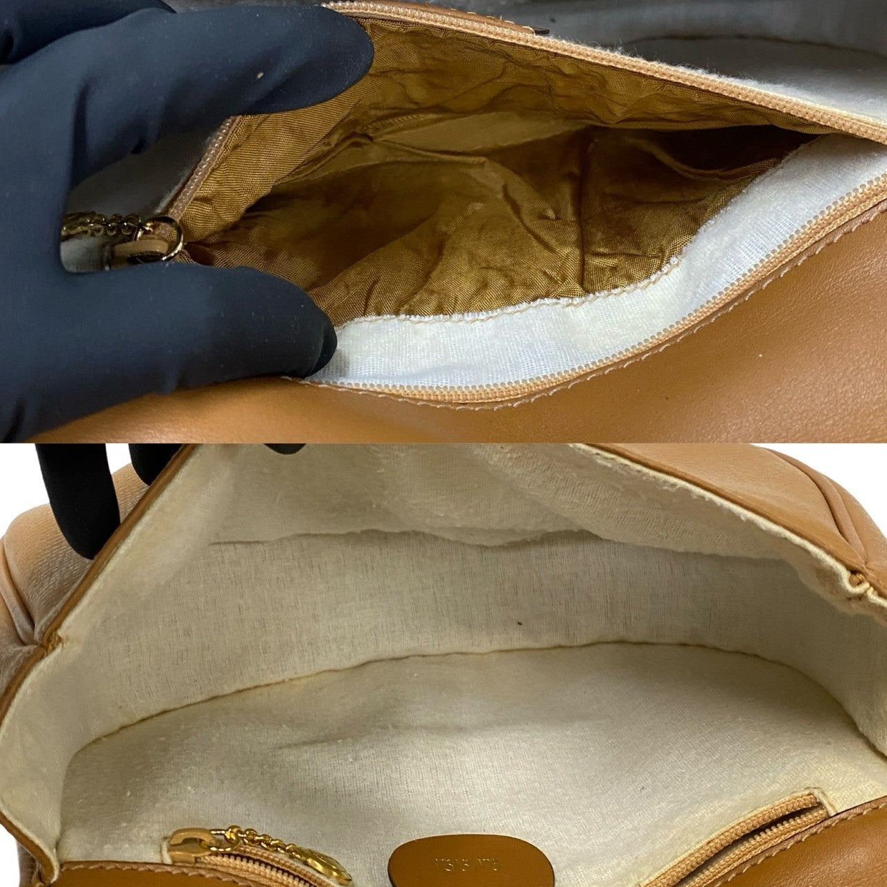 Gucci Shoulder Bag Leather Brown Gg Logo Women